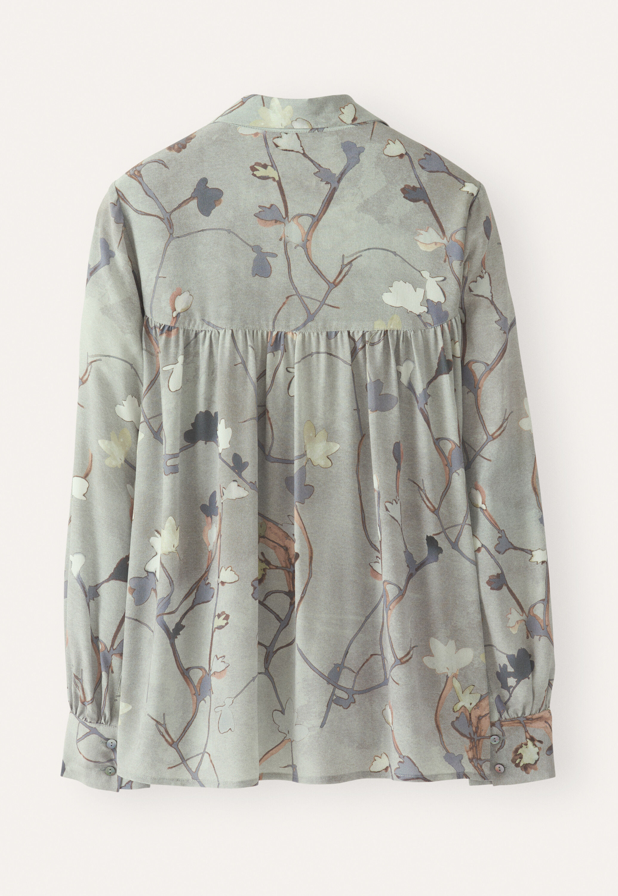Printed shirt, Warm grey, large