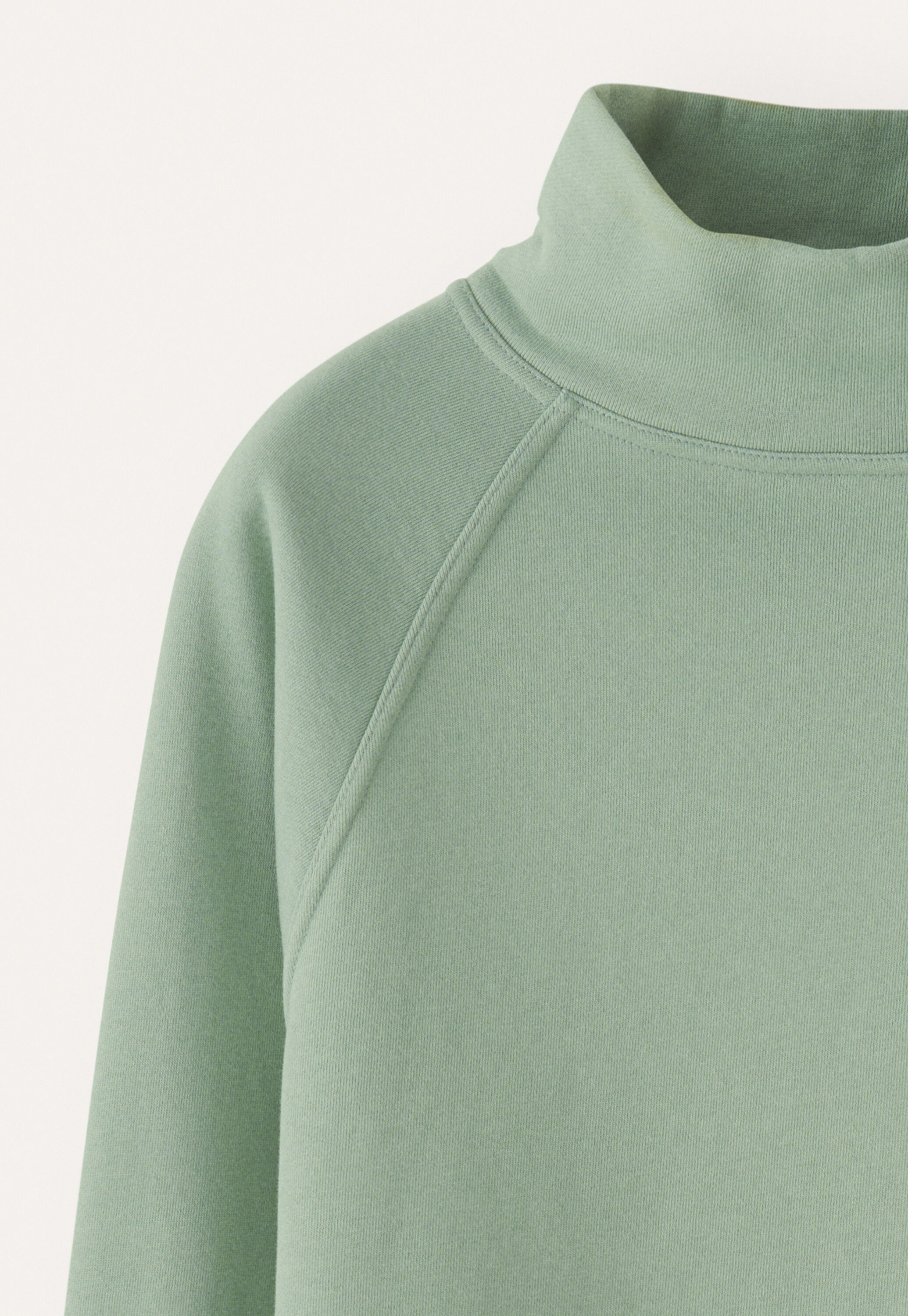 Funnel-neck sweatshirt, Dark aqua, large