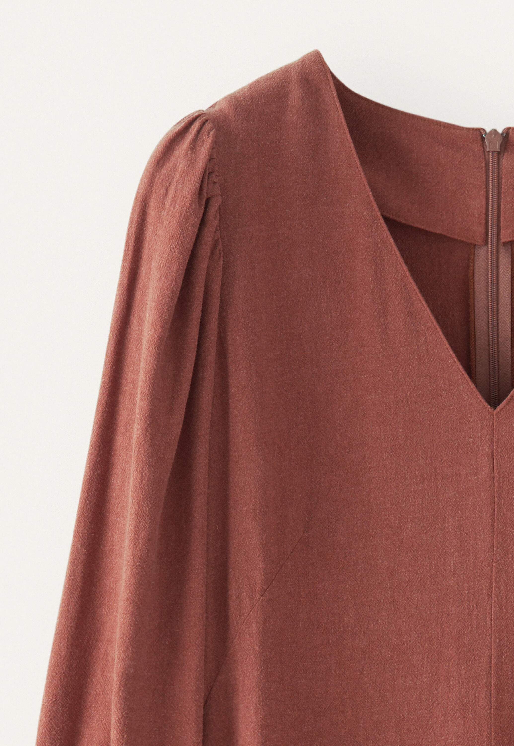 Long v-neck dress