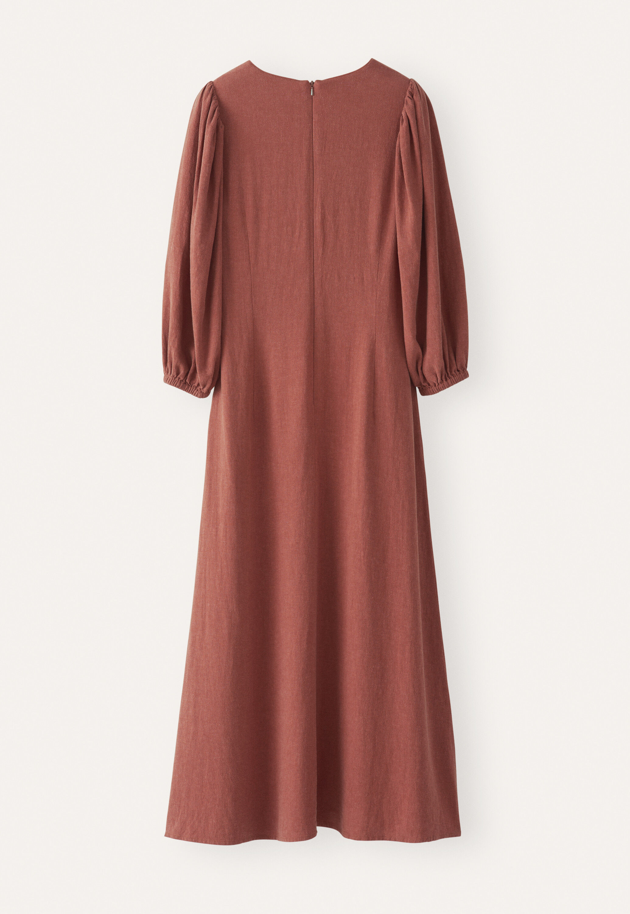 Long v-neck dress