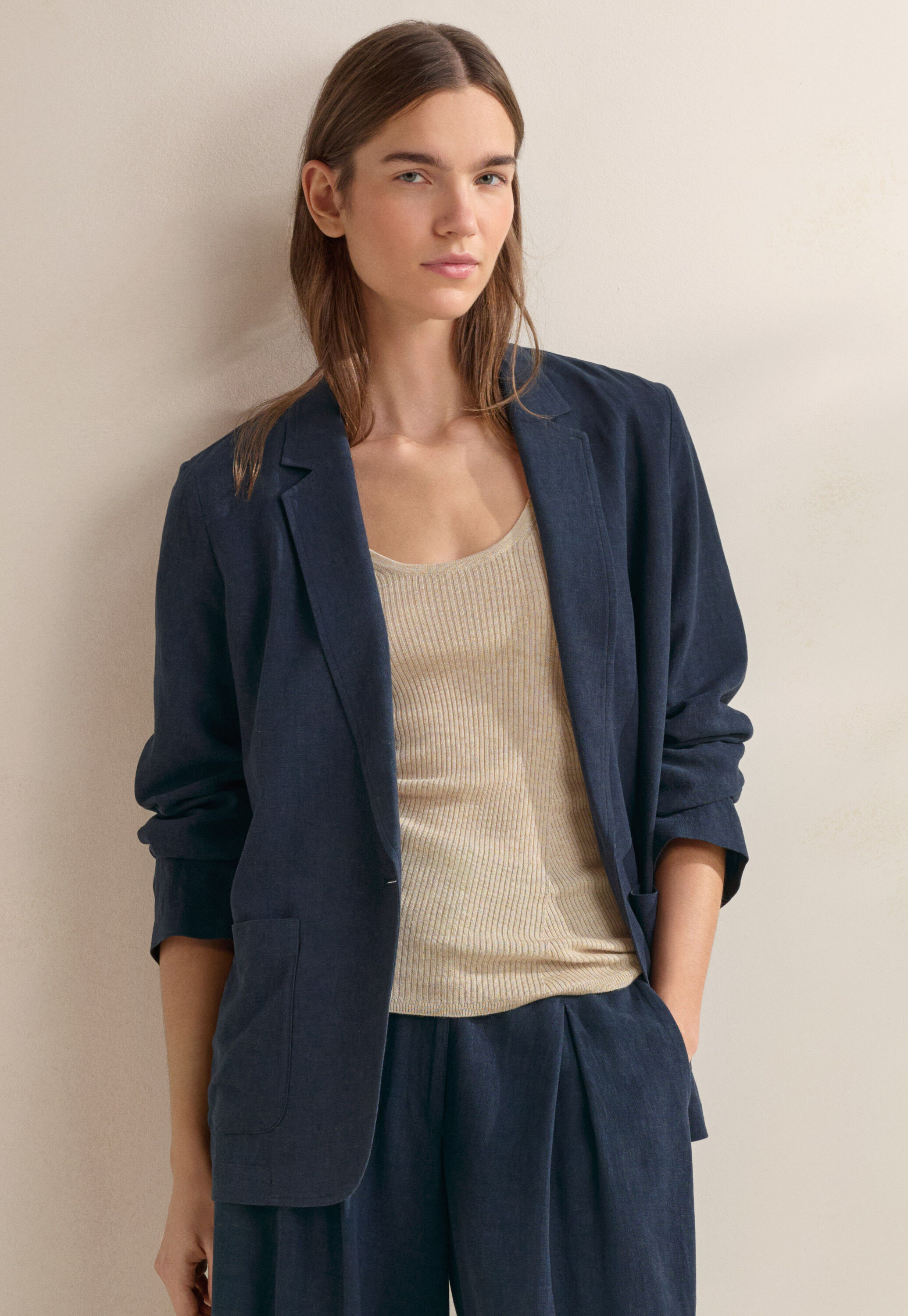 Patch-pocket blazer