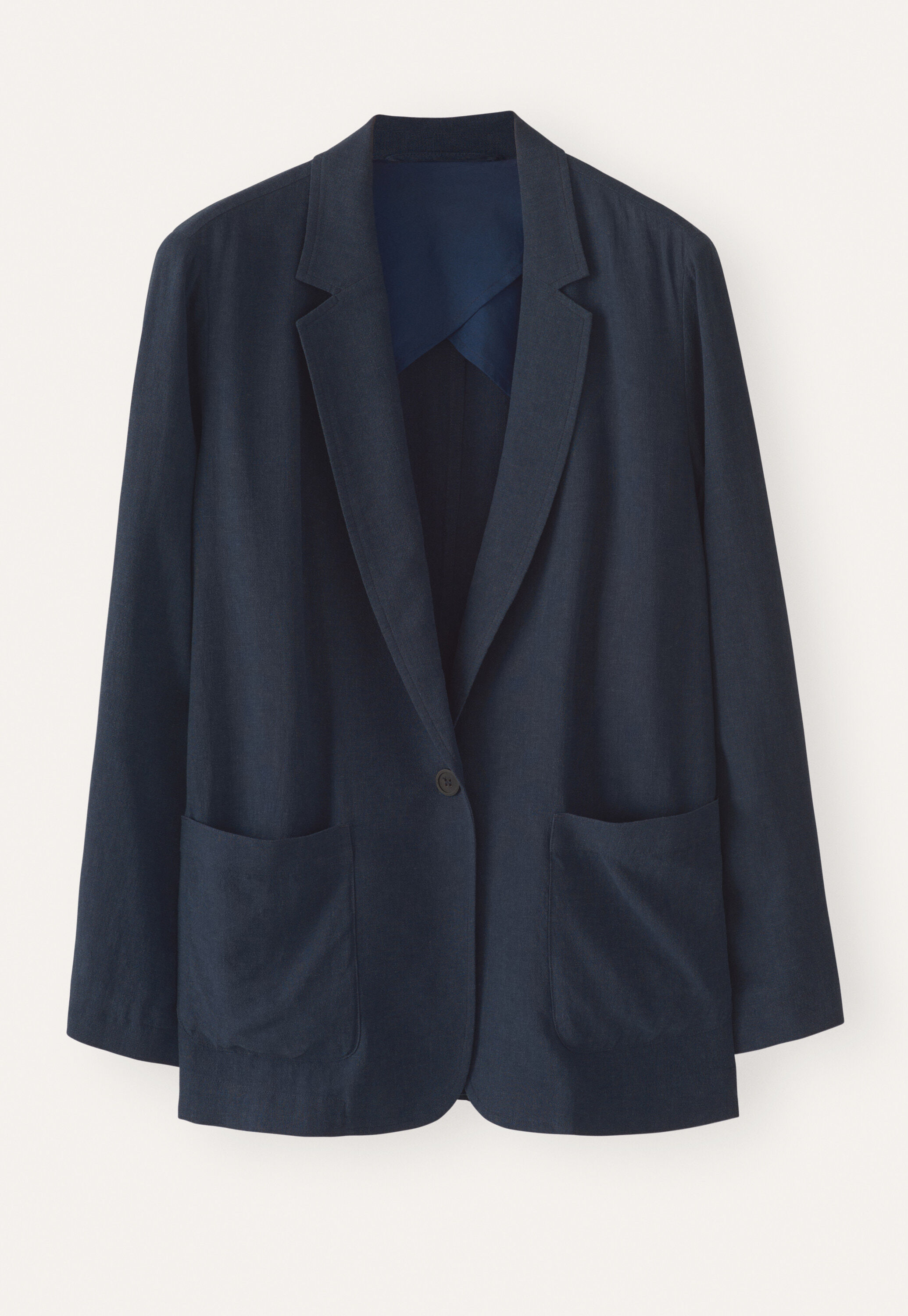 Patch-pocket blazer, Midnight, large