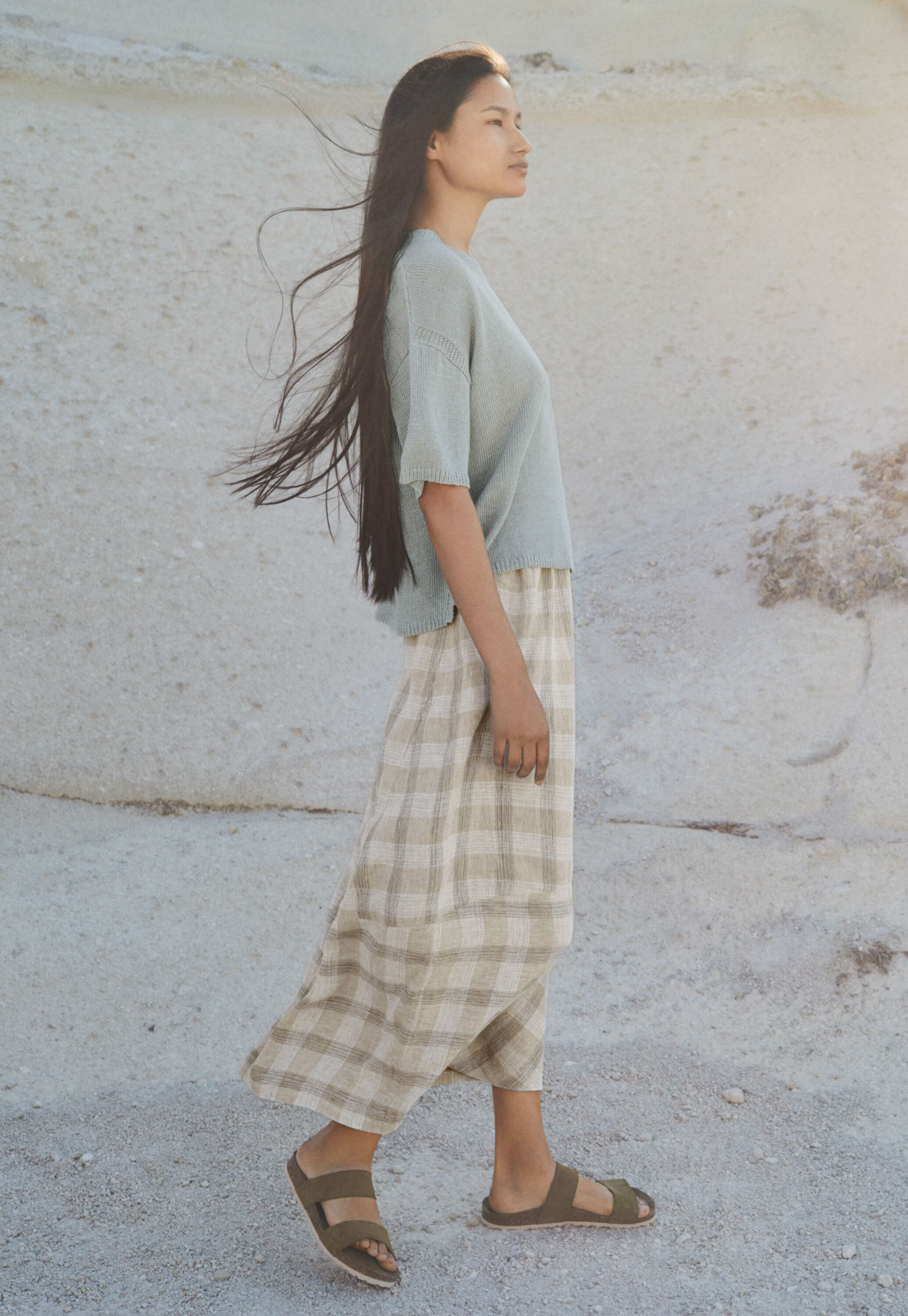 Checked skirt
