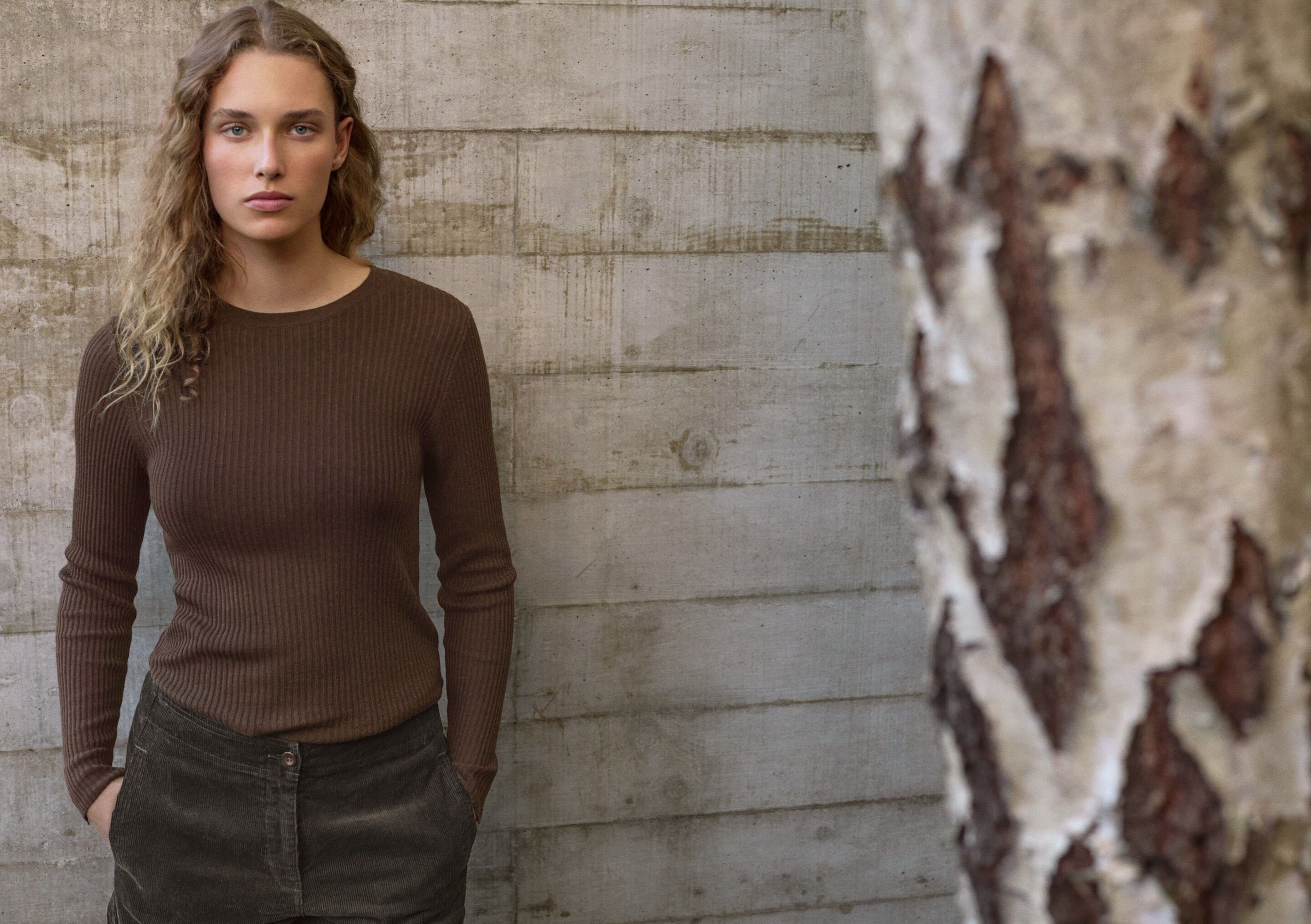 Ribbed sweater