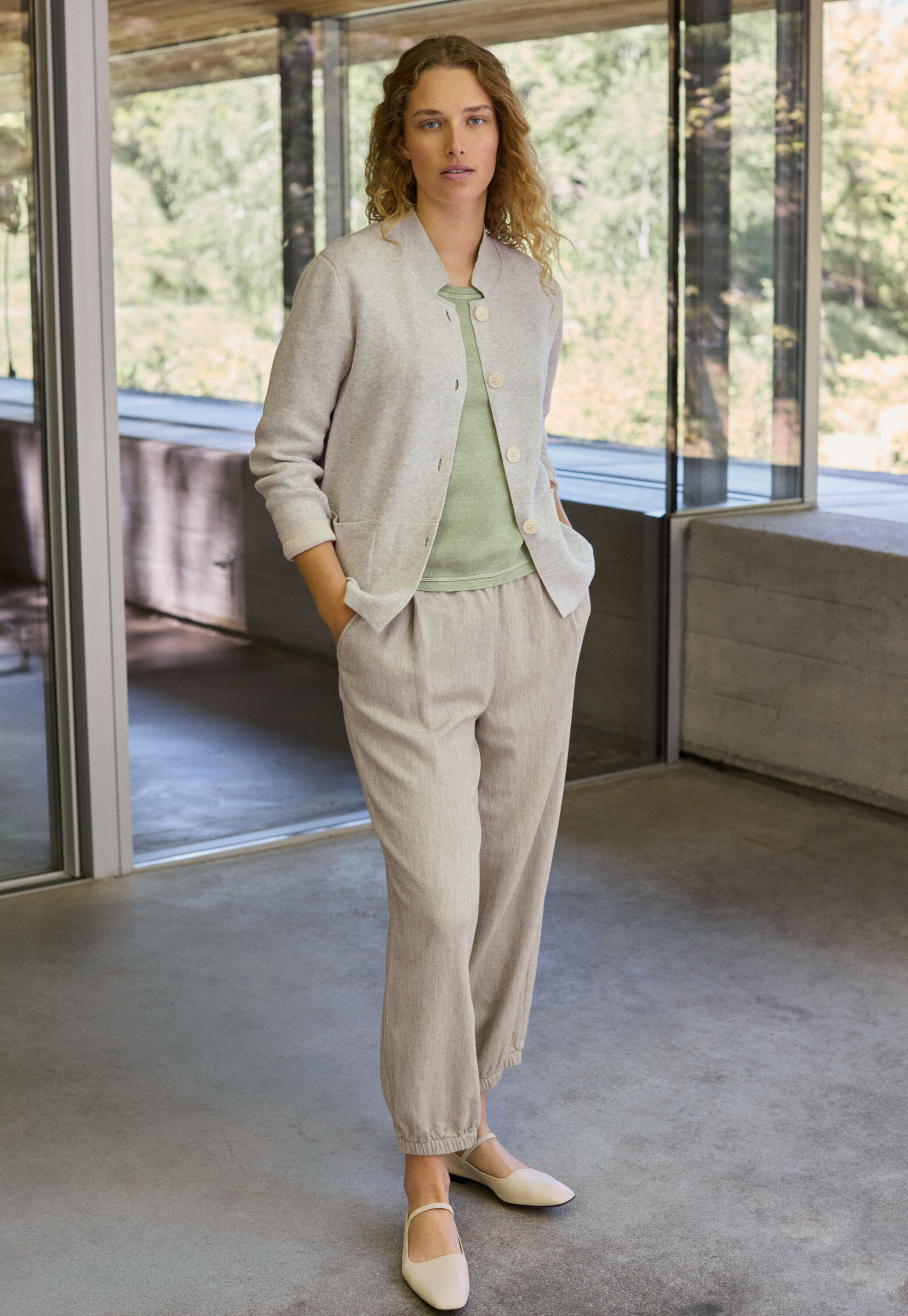 Edge-to-edge cardigan