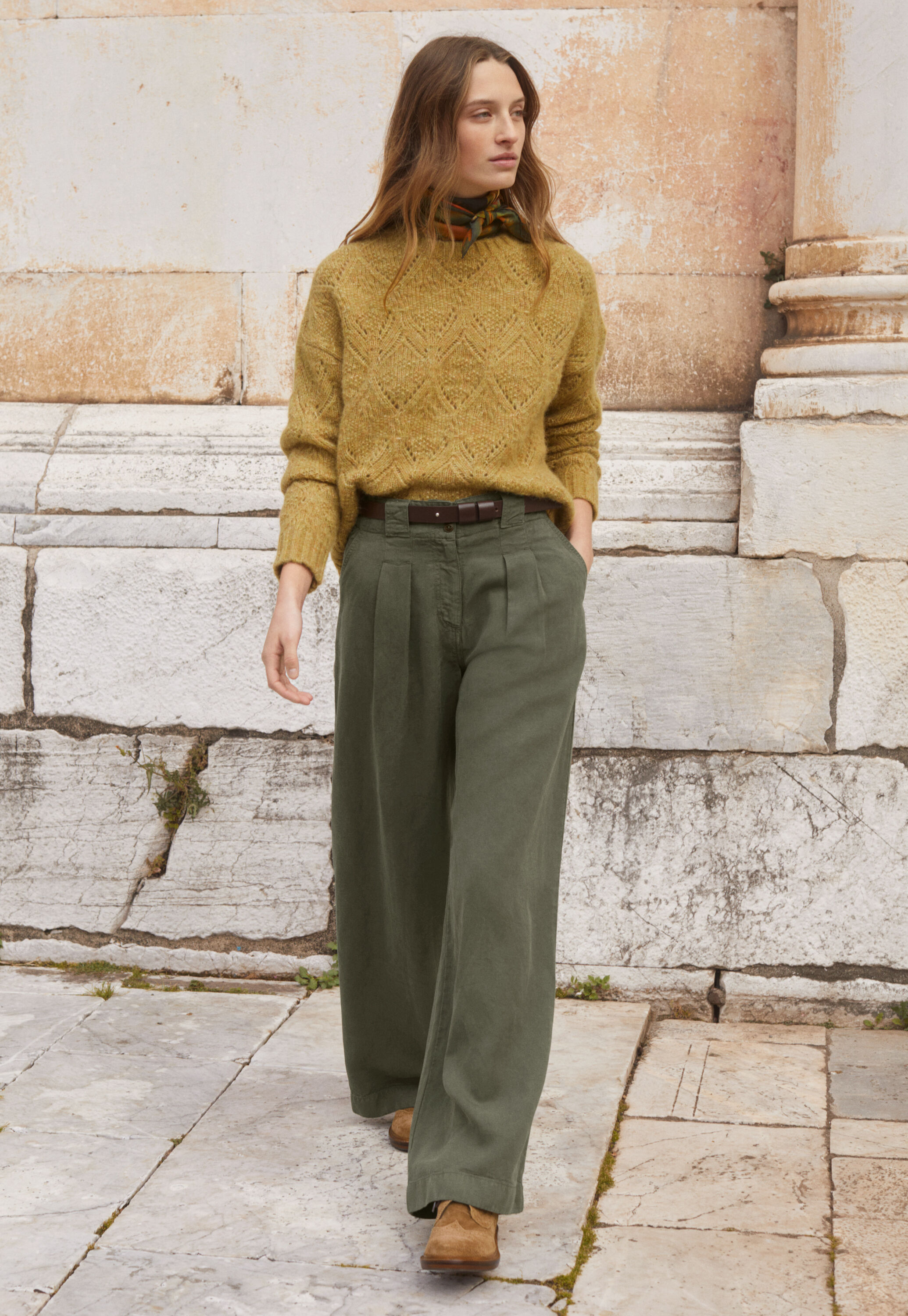 Pointelle sweater