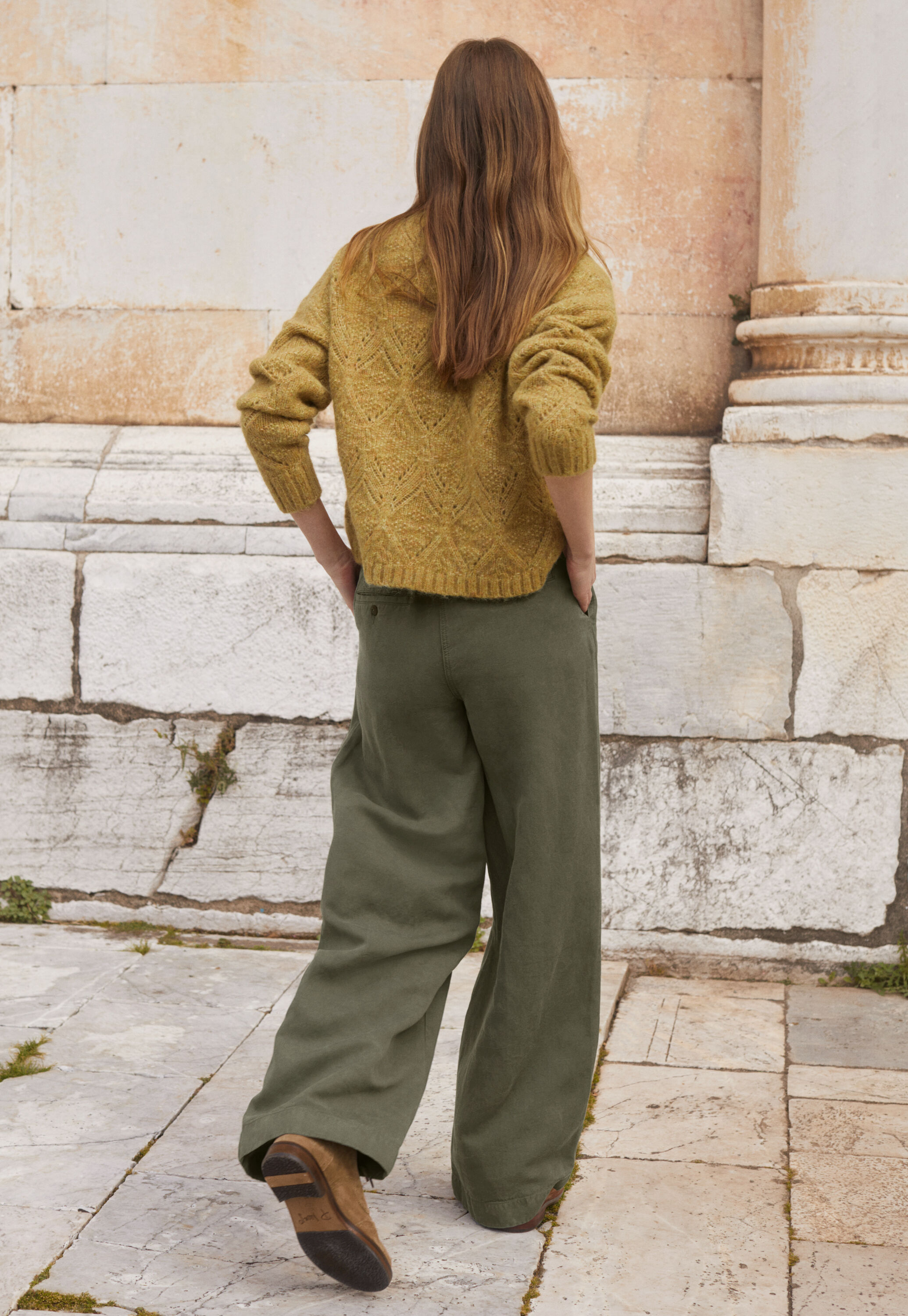 Pointelle sweater