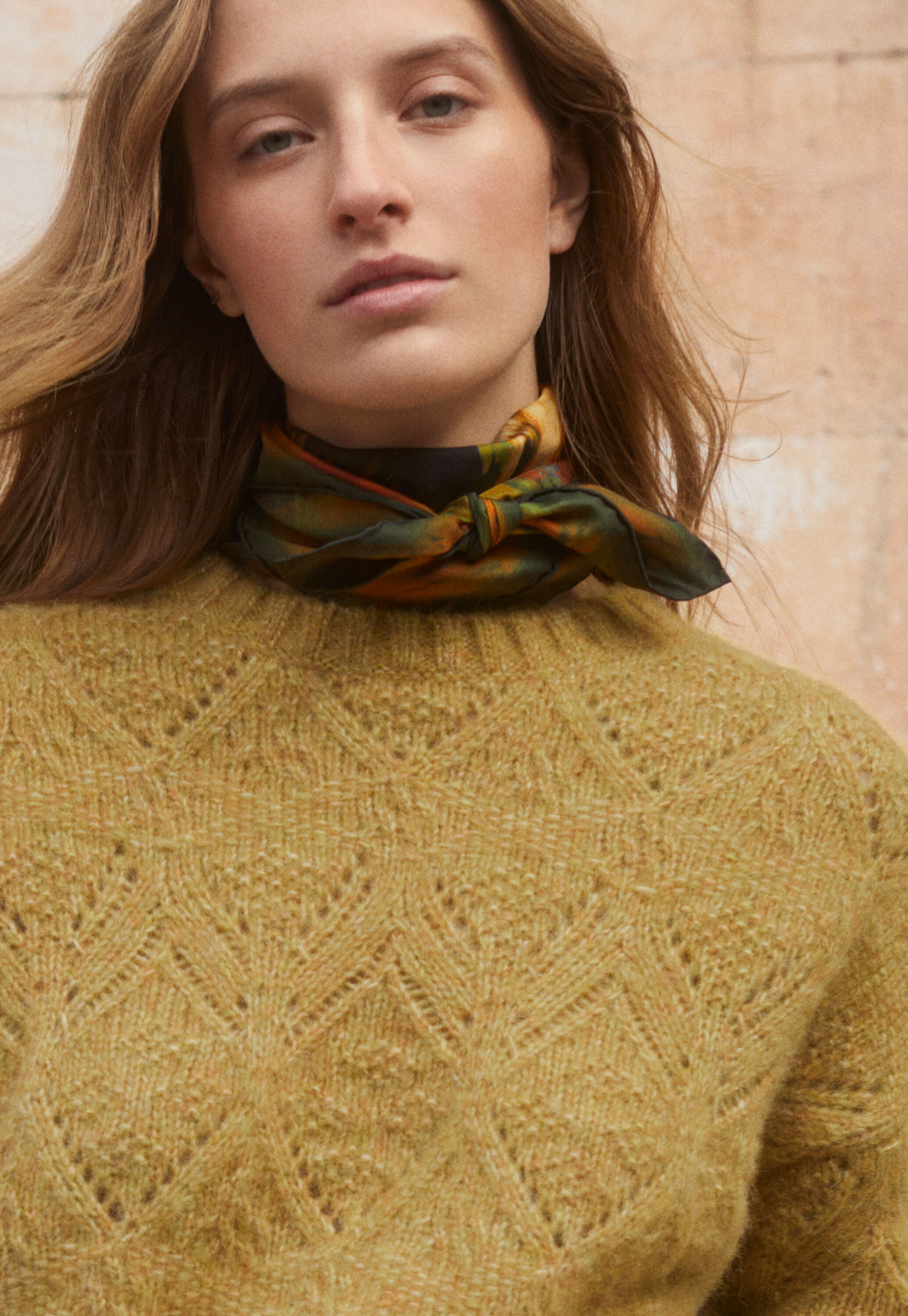 Pointelle sweater