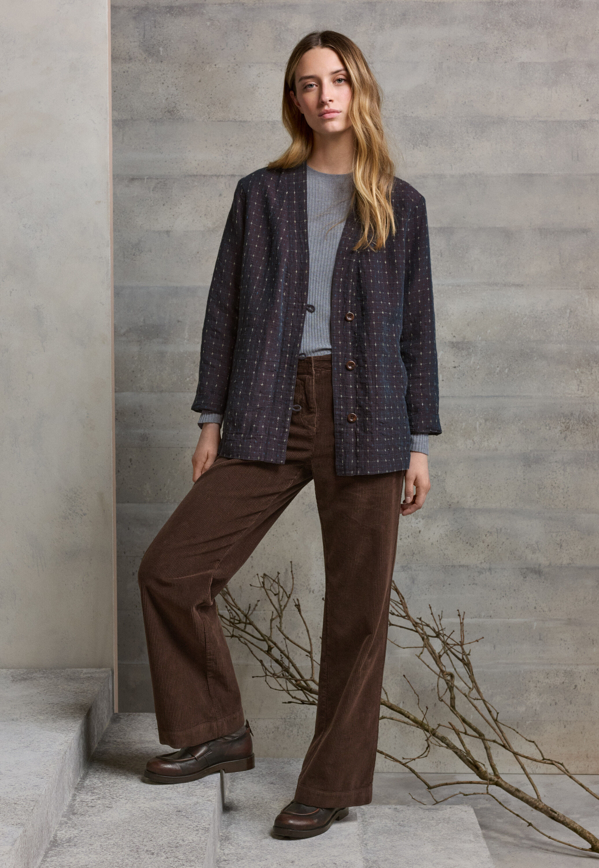 Edge-to-edge cardigan