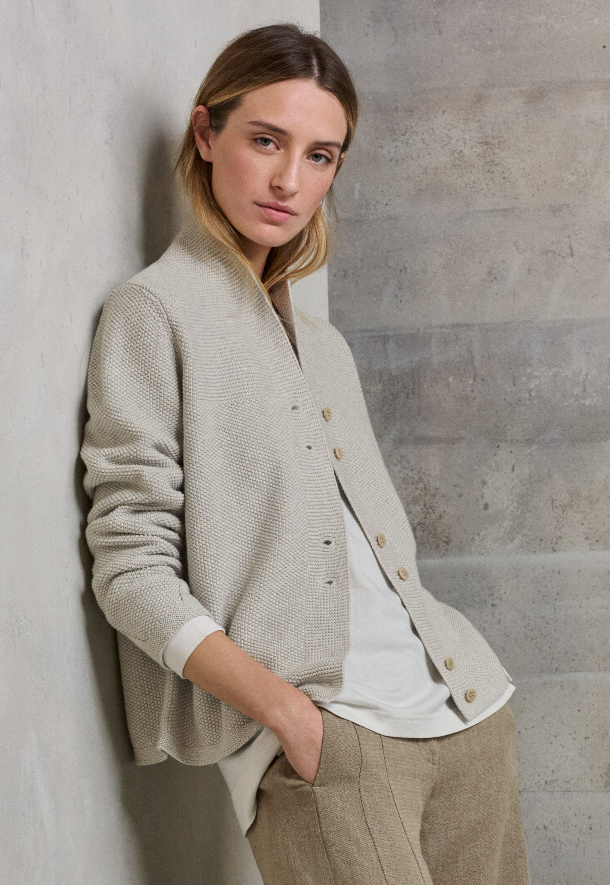 Edge-to-edge cardigan