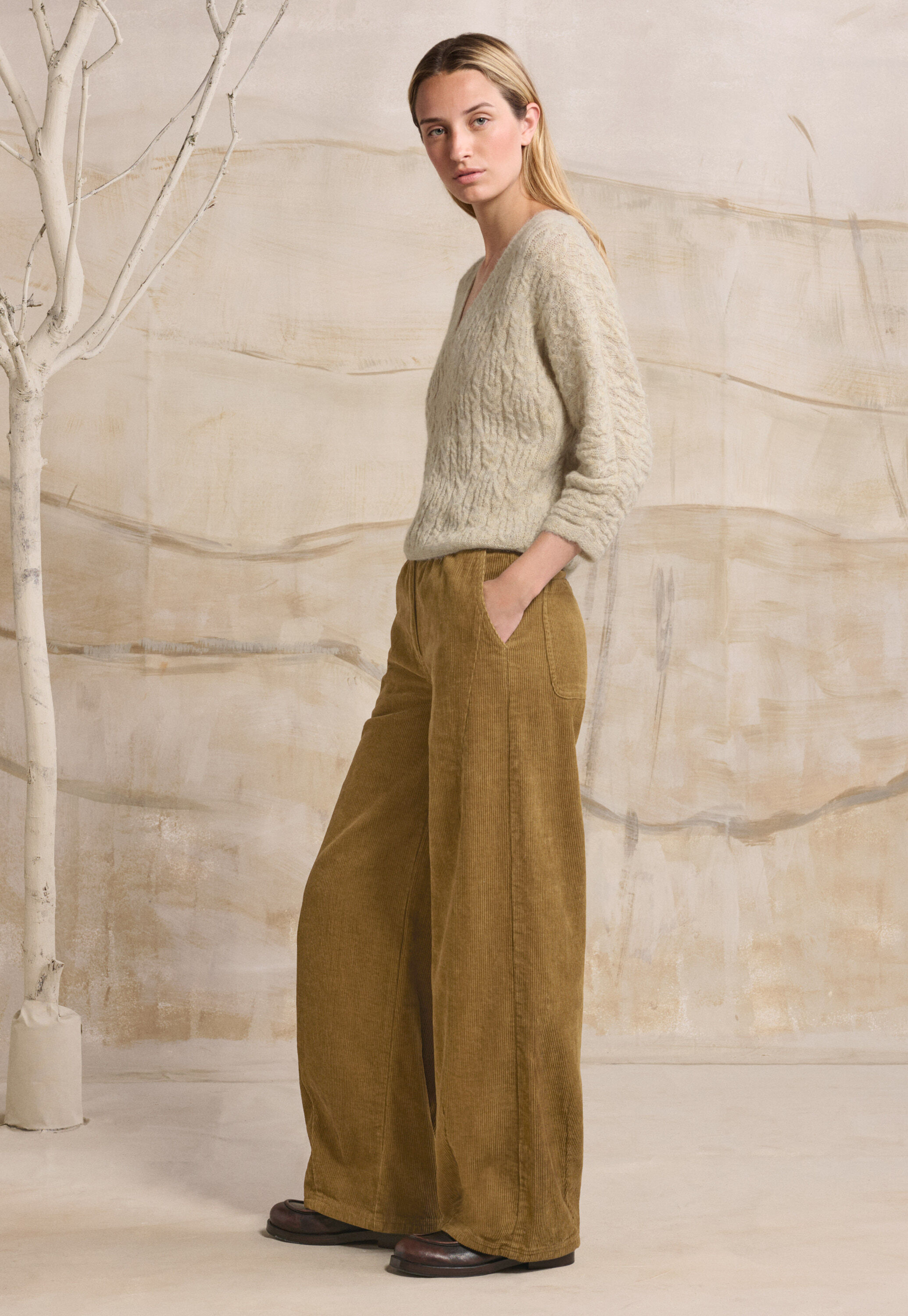 Hemp cotton & yak cord trousers