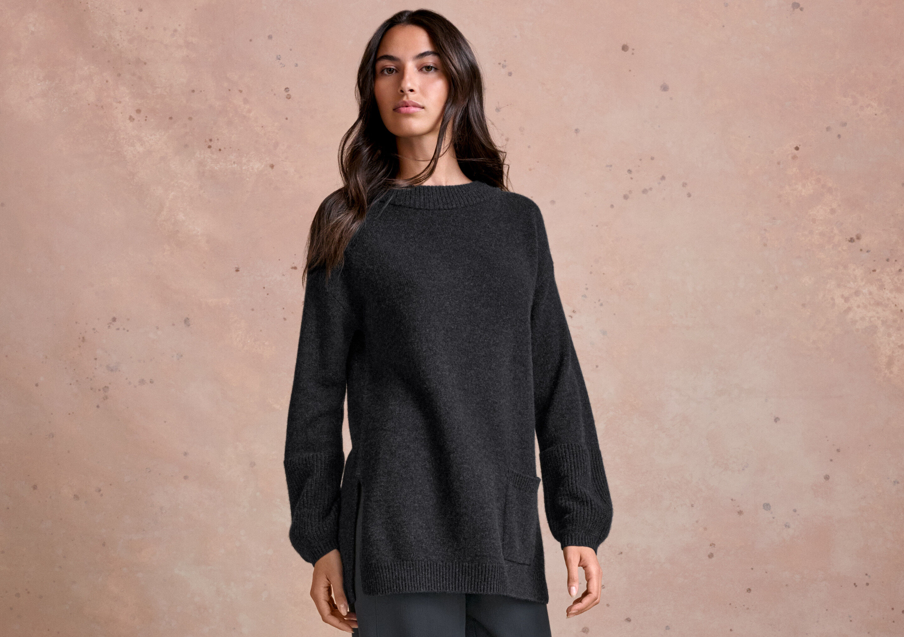 Patch-pocket sweater