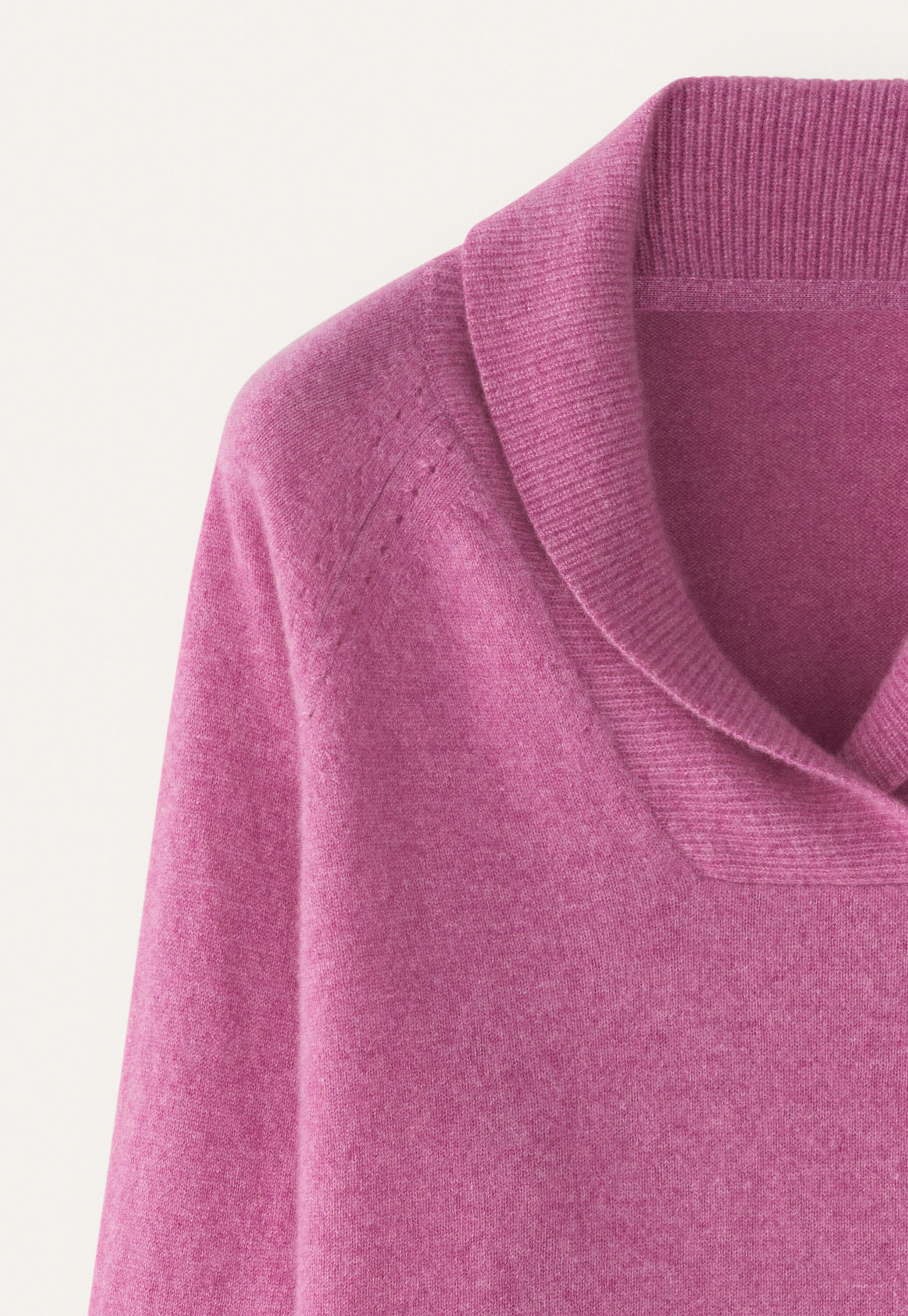 Shawl-collar sweater