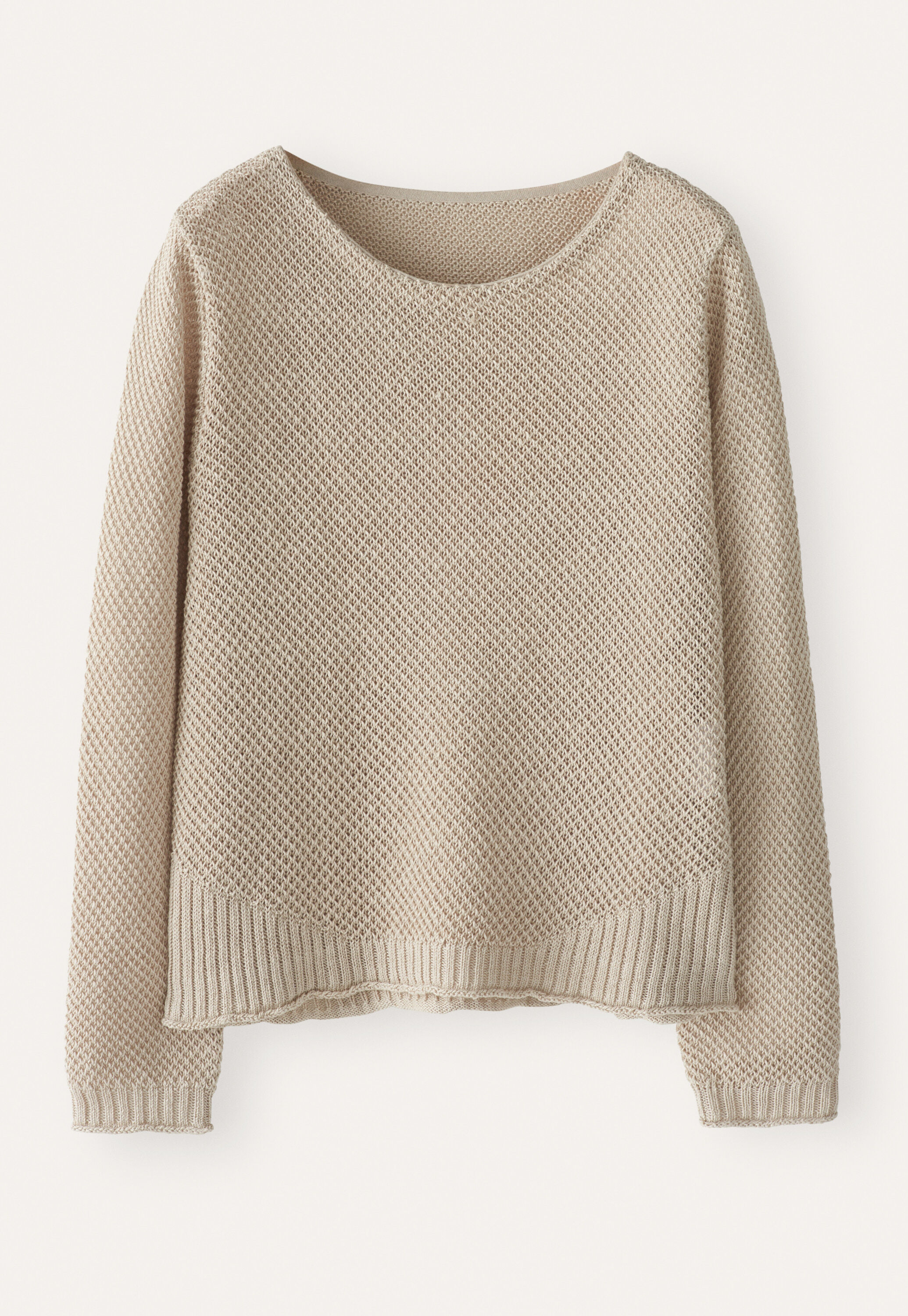 Moss-stitch sweater