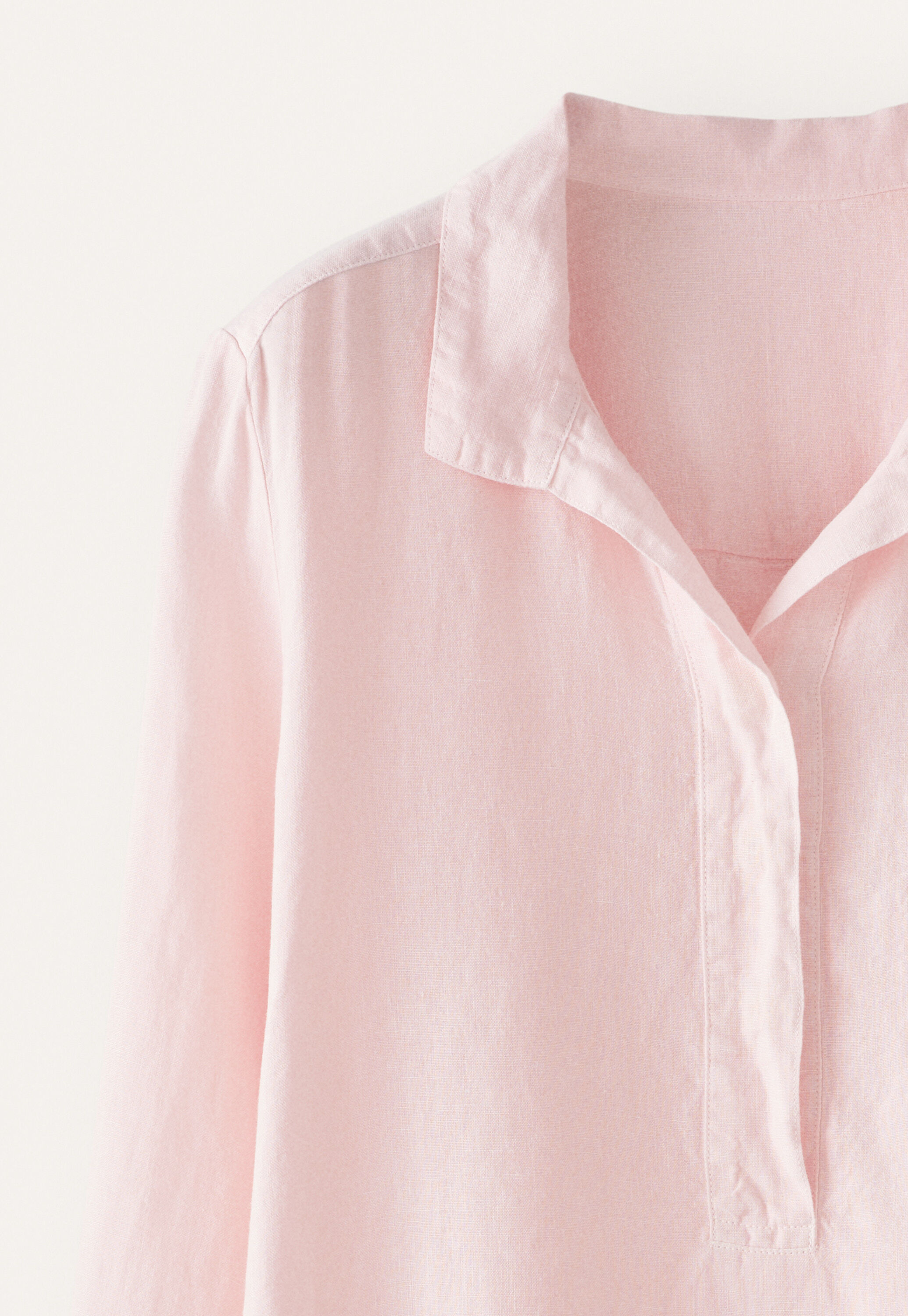 Placket-detail dress, Iced rose, large
