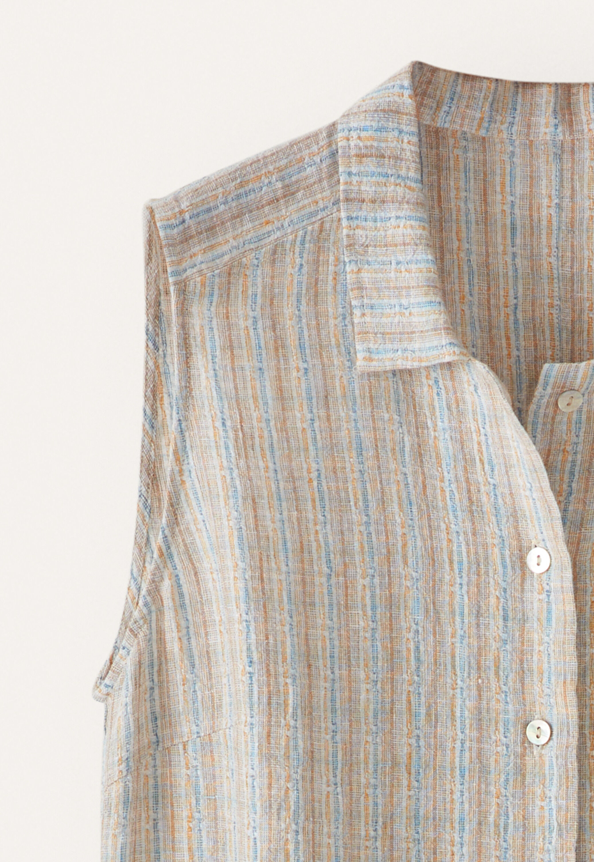 Sleeveless checked dress