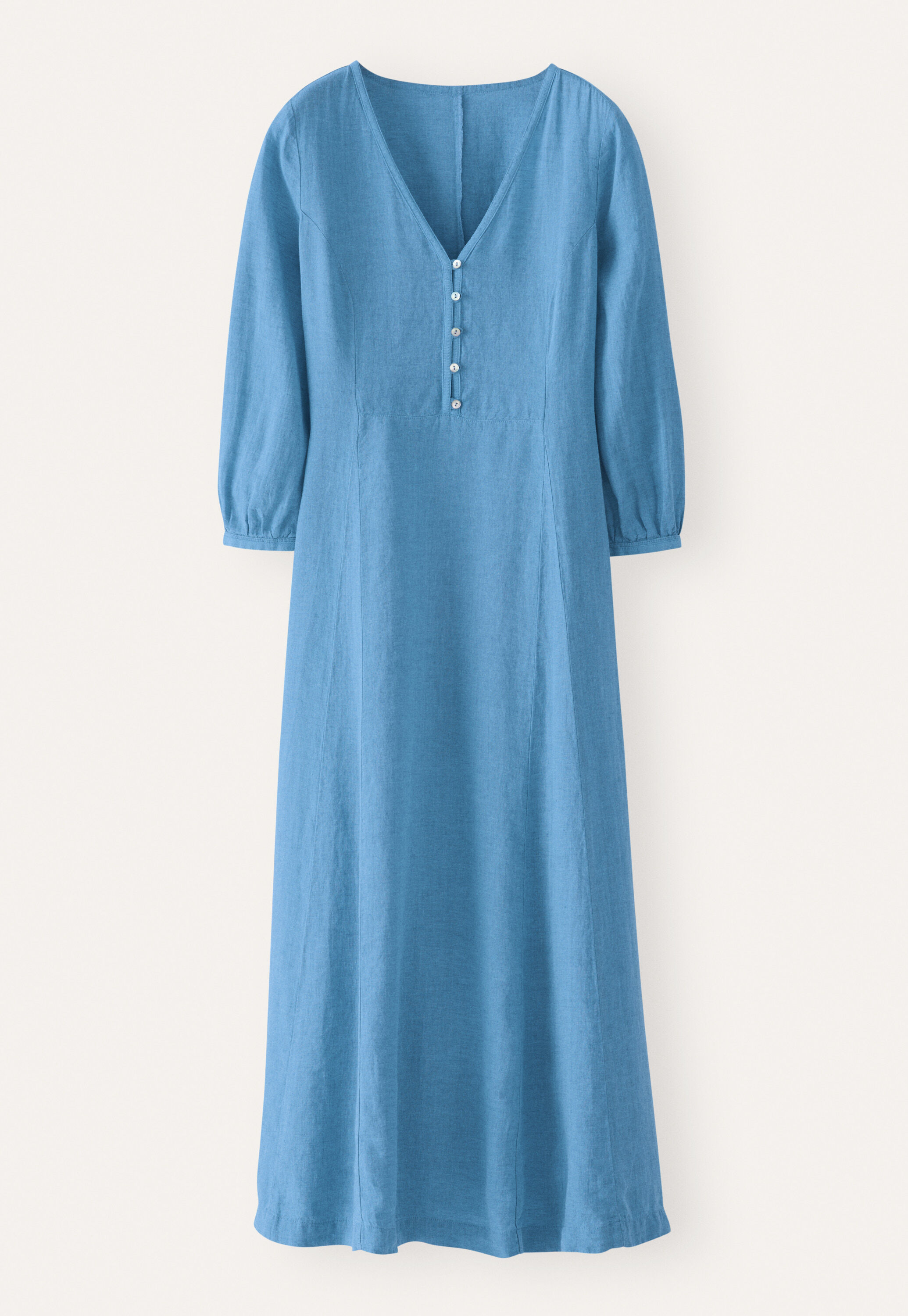 Godet-detail dress, Marine, large