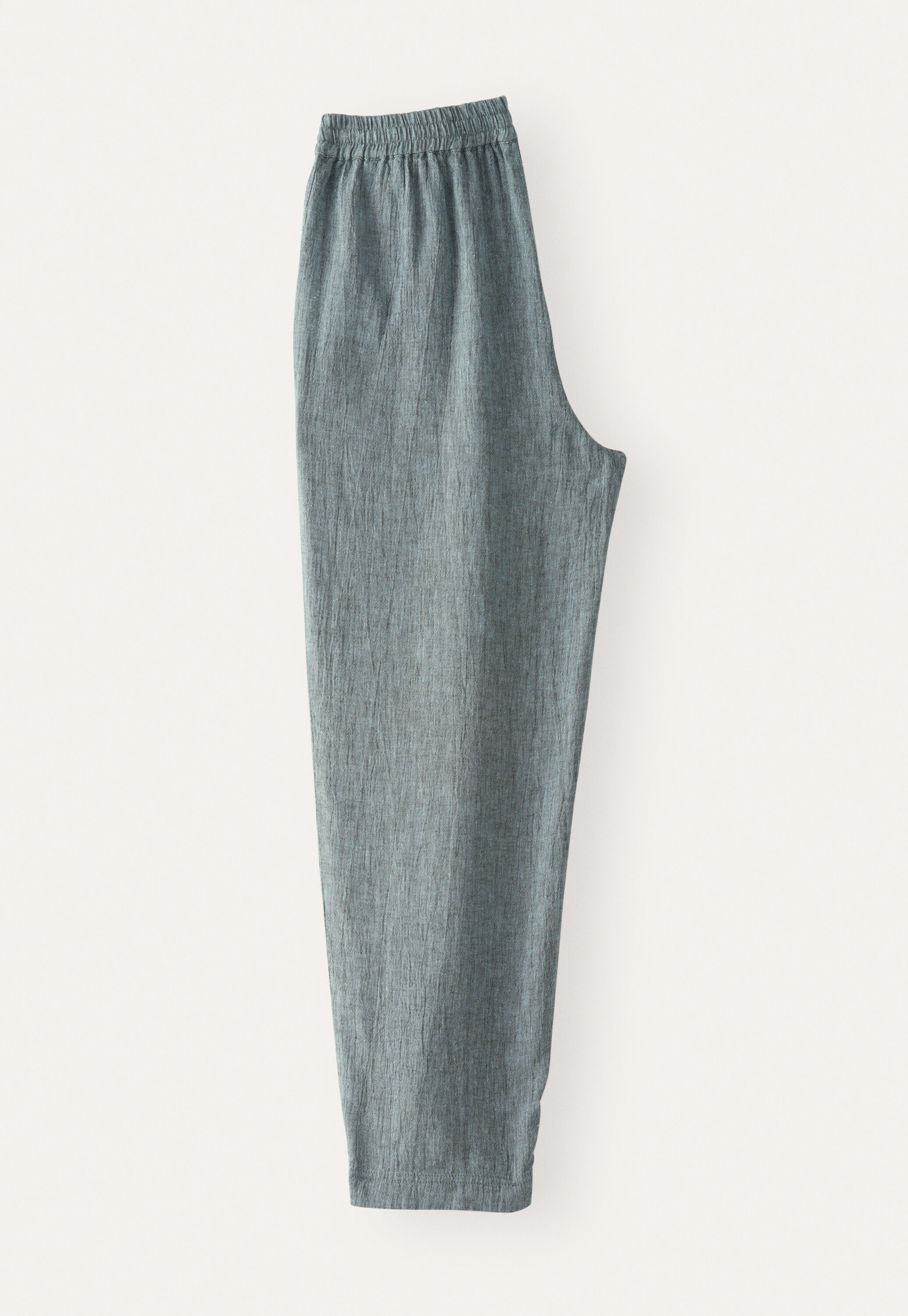 Crinkle tapered trousers