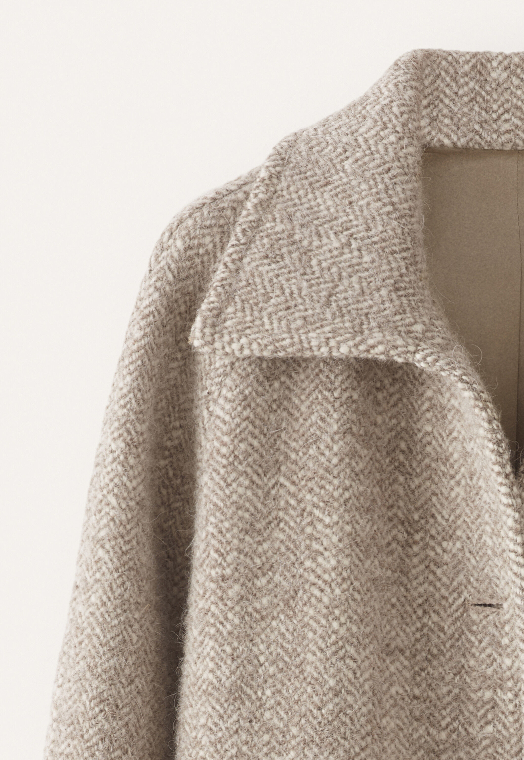 Herringbone coat, Natural fawn, large