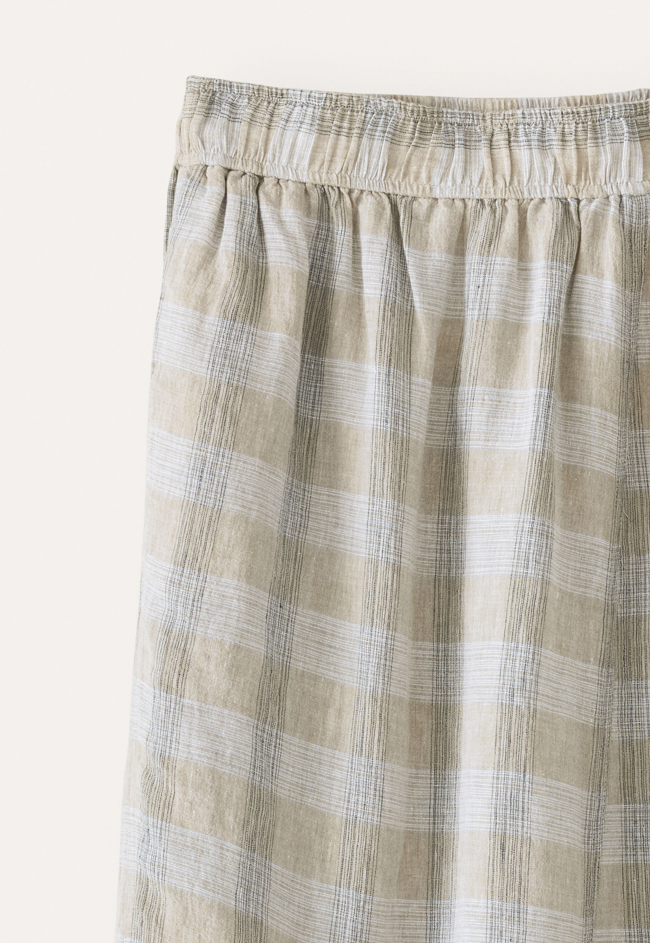 Checked skirt