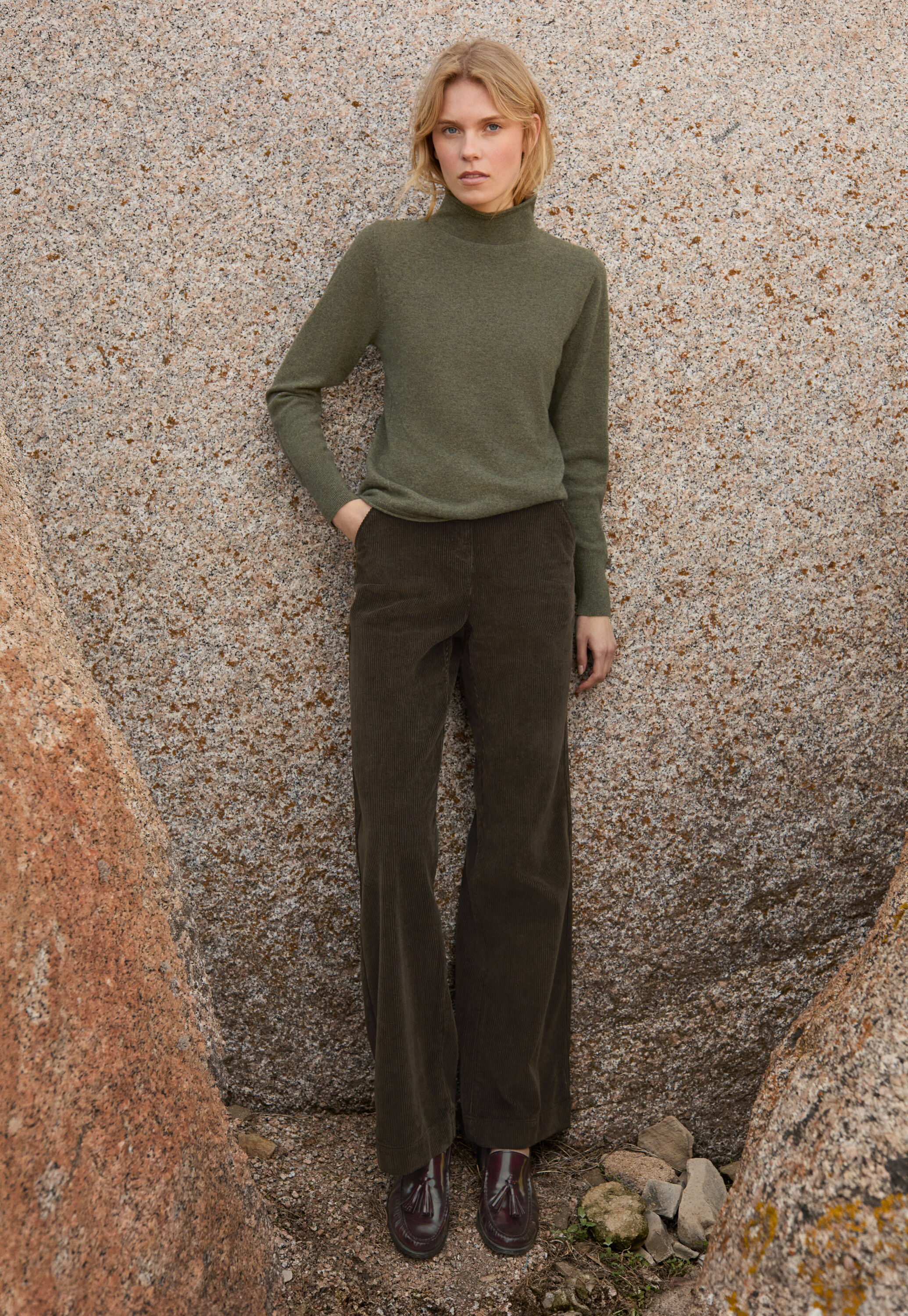 Funnel-neck sweater