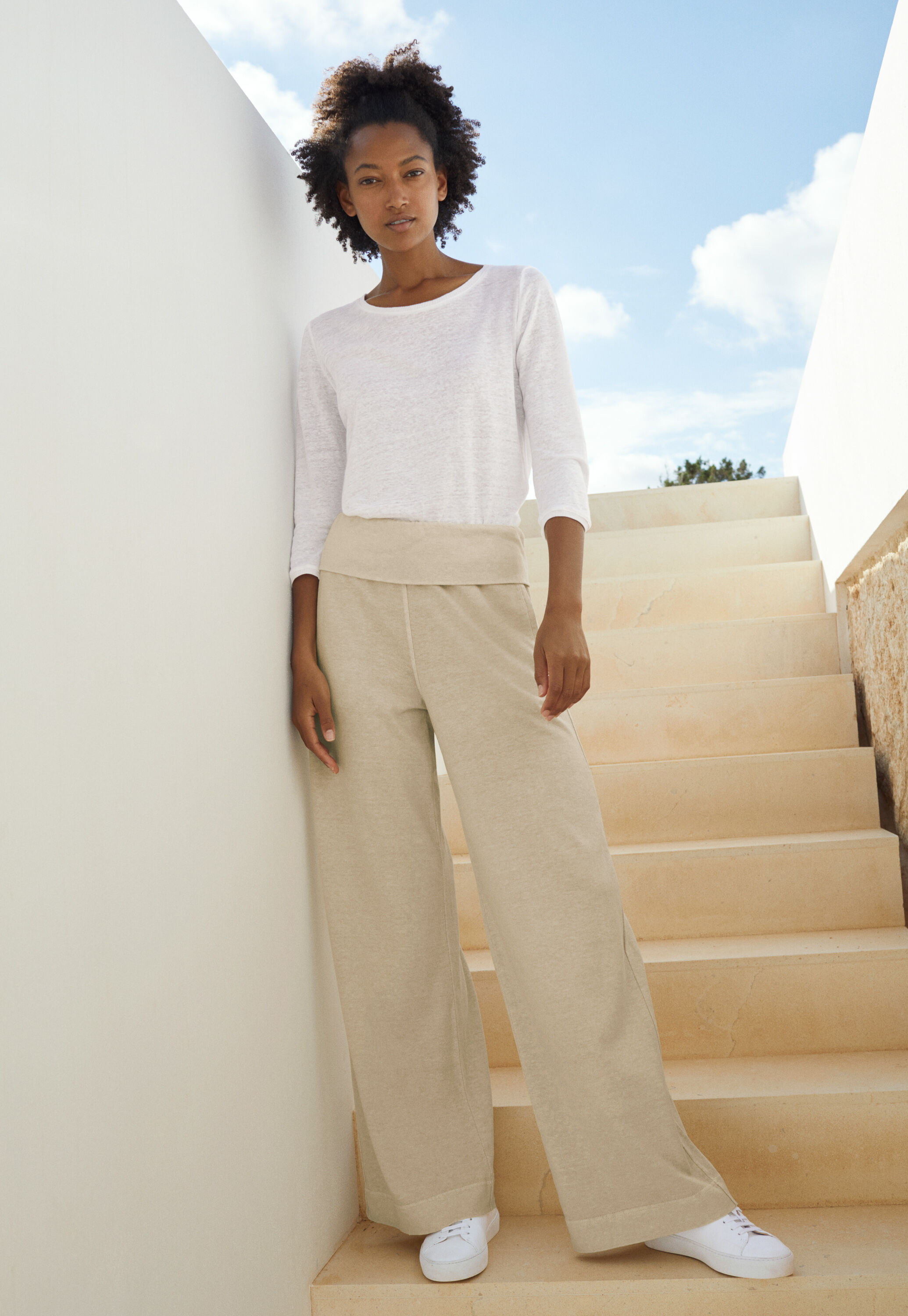 Roll-top trousers