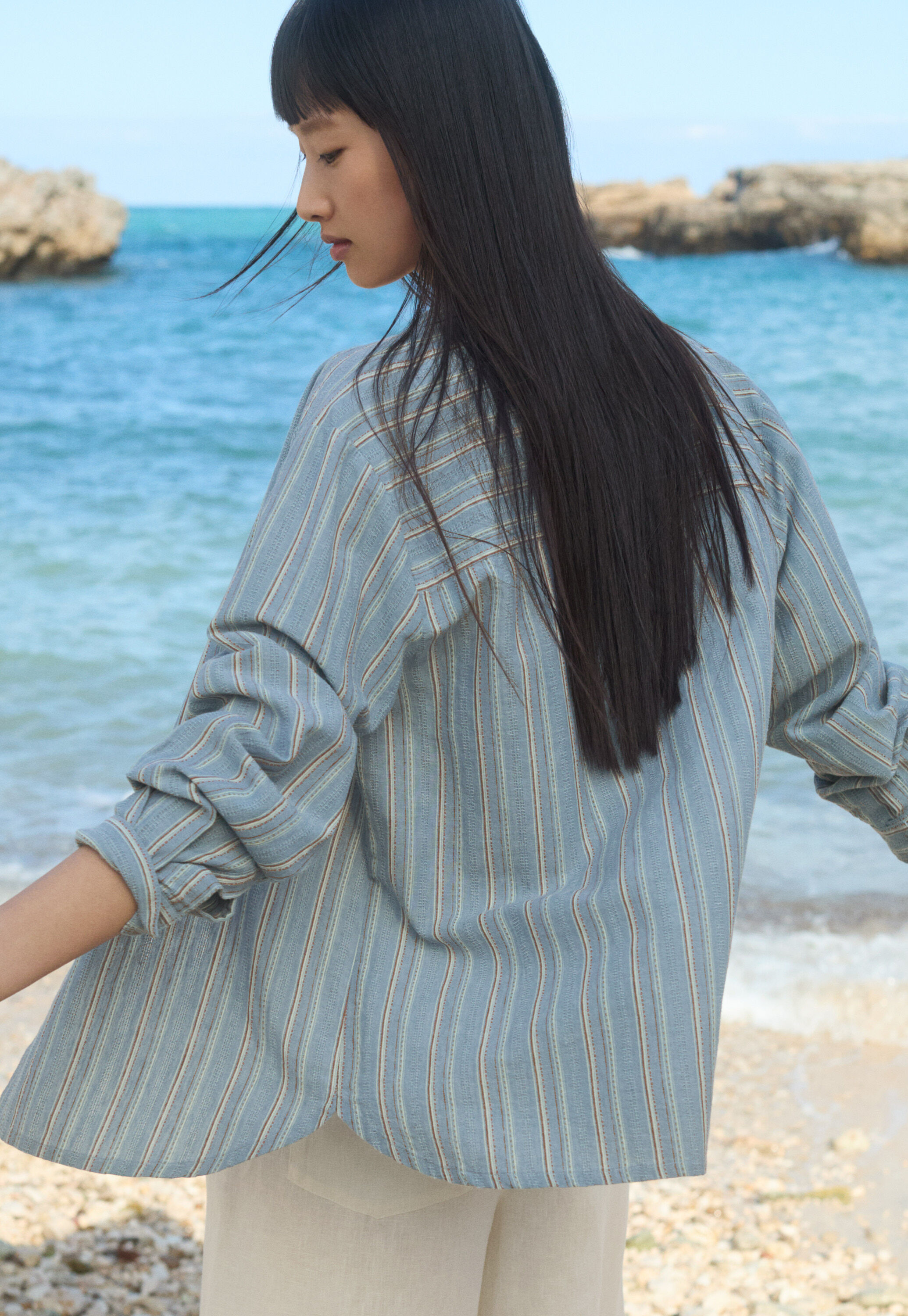 Striped overshirt