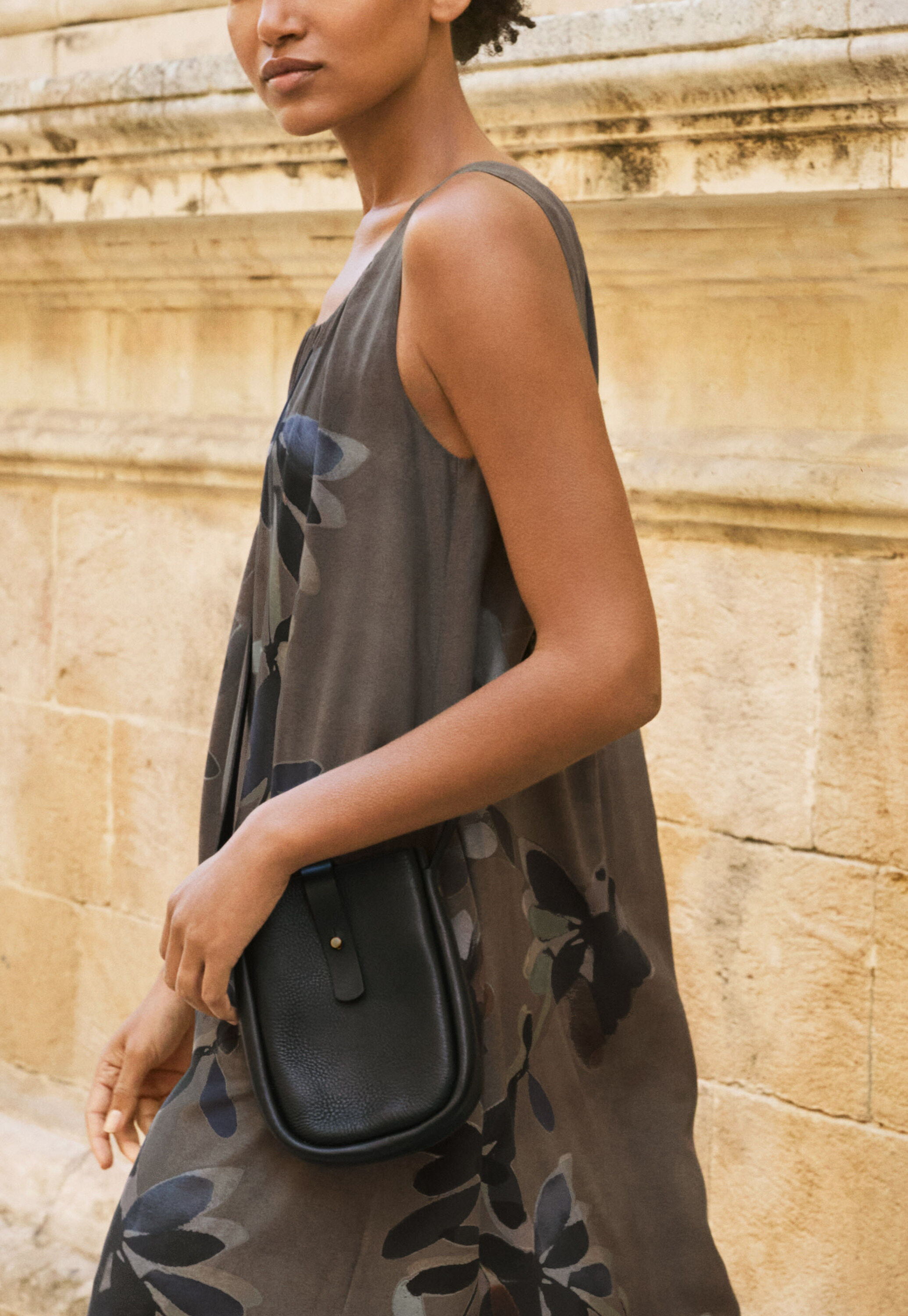 Funnel-neck blouse