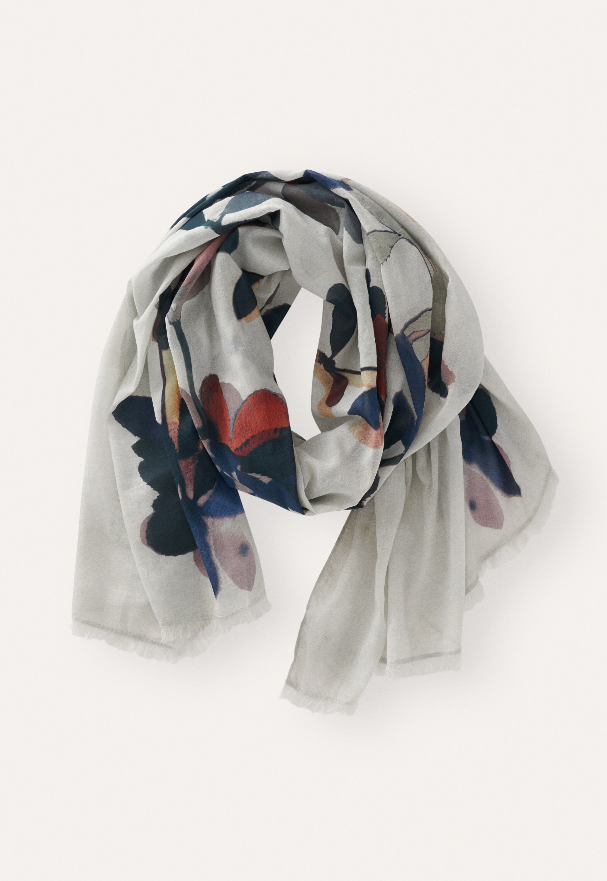 Printed pareo, Grey midnight, large