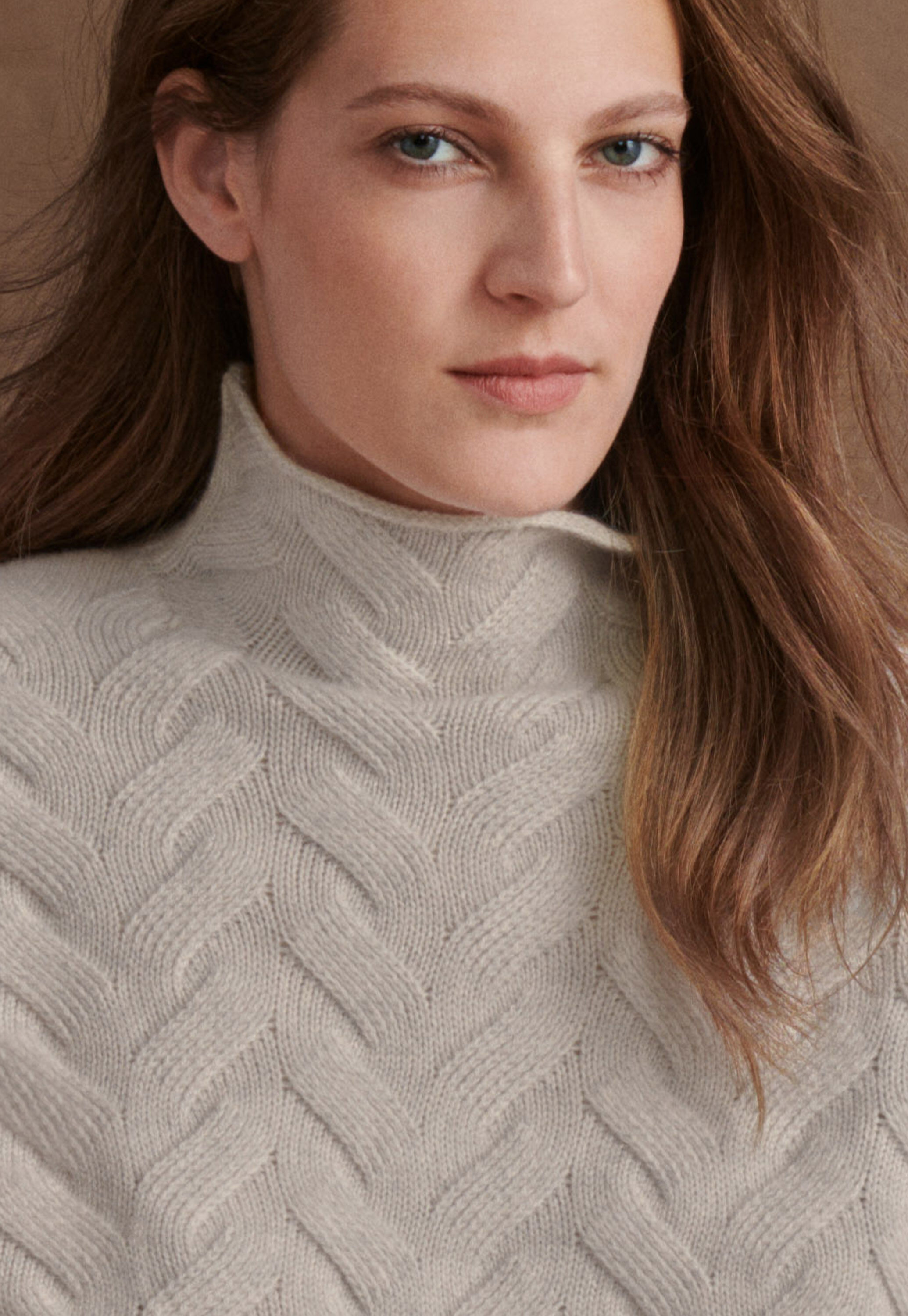 Cable sweater
