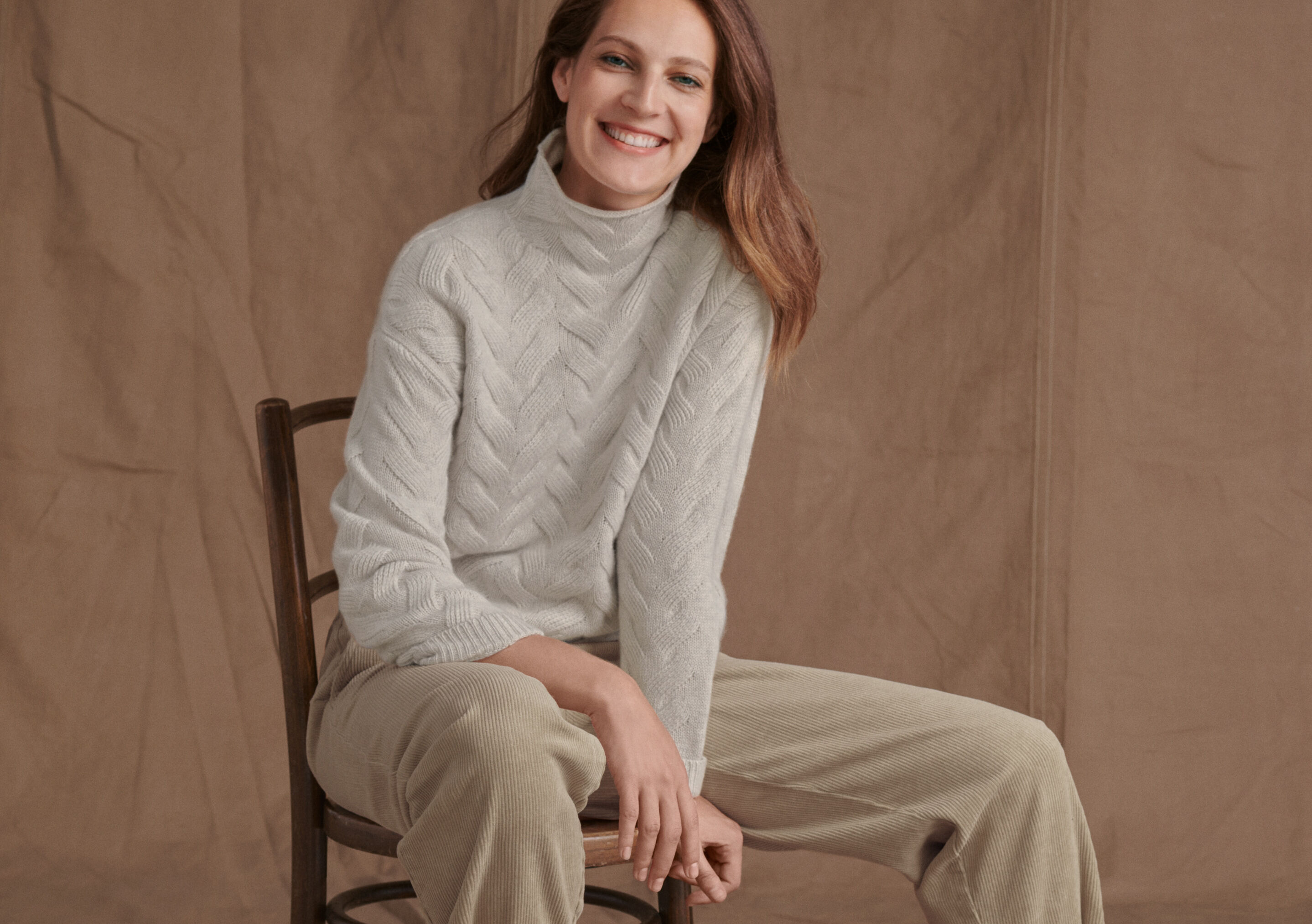 Cable sweater