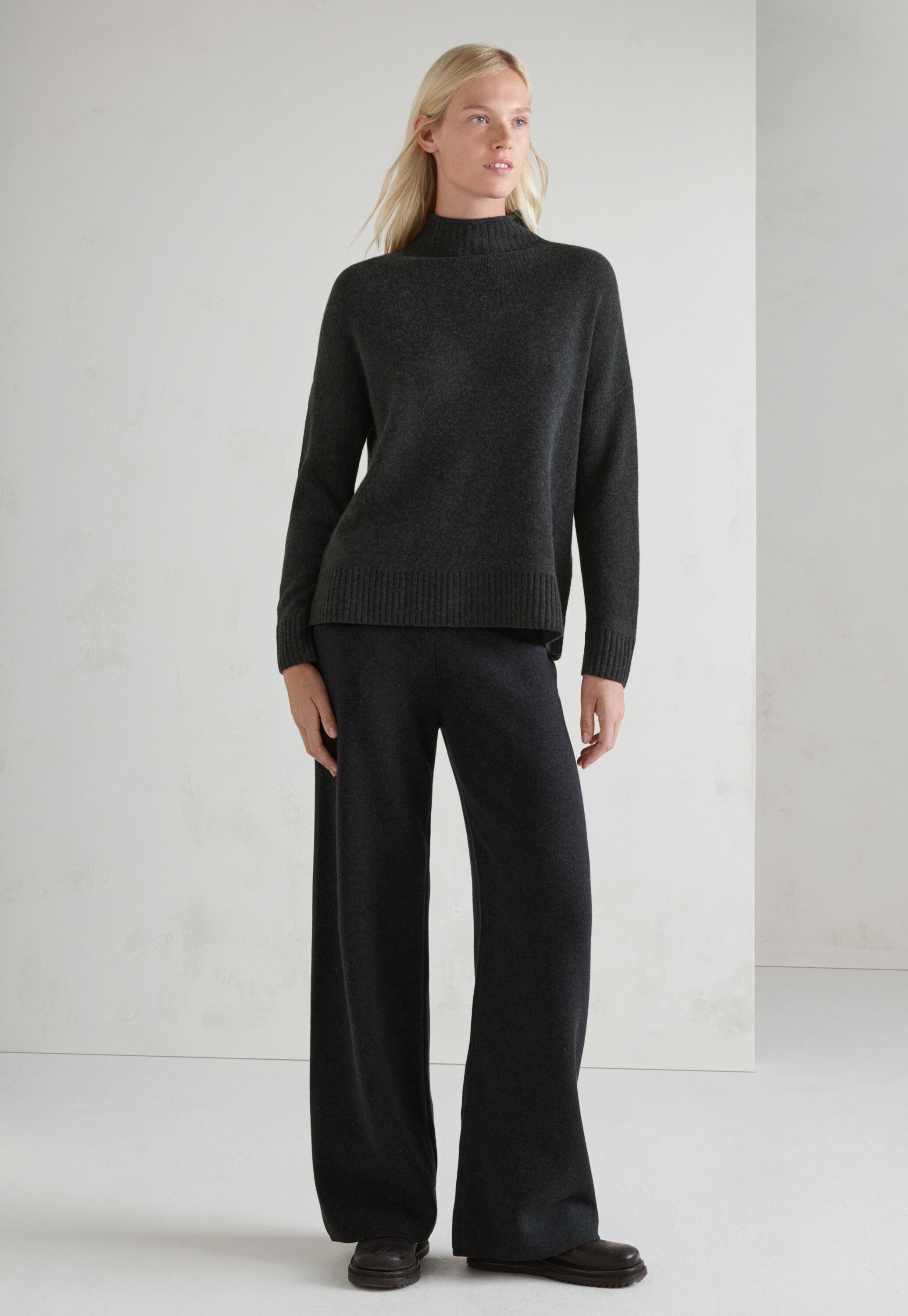 Funnel-neck sweater