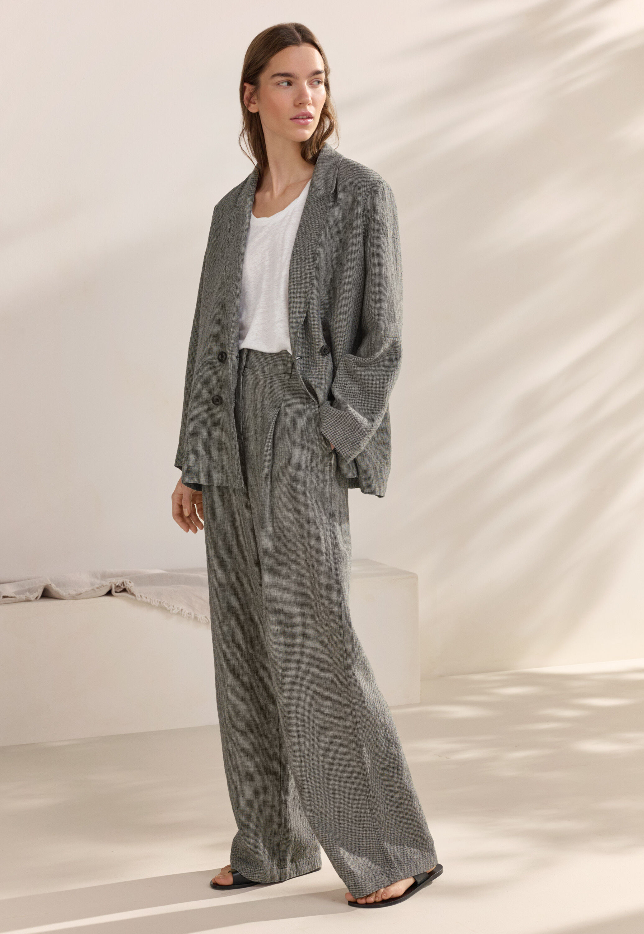 Pleat-front trousers