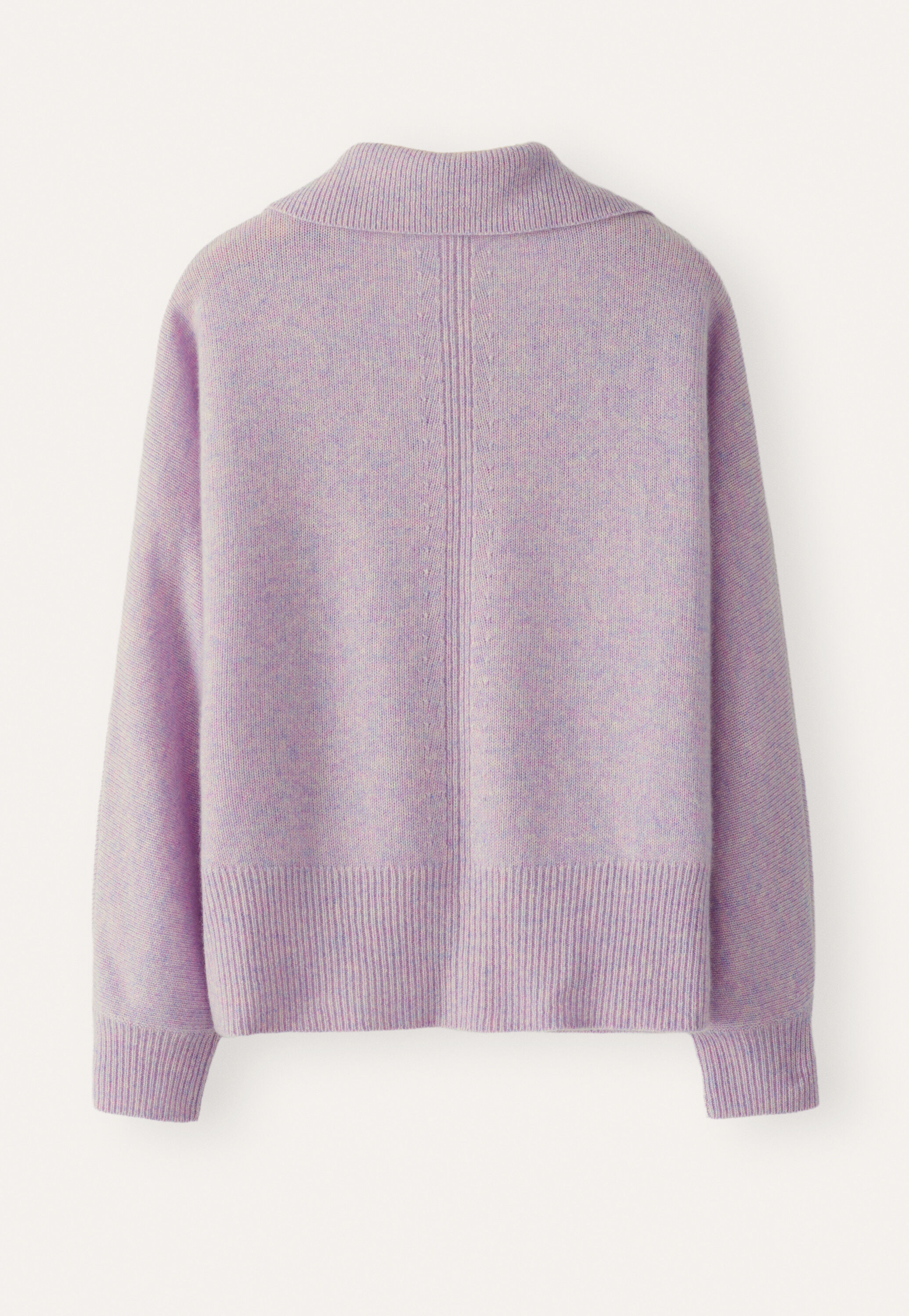 Funnel-neck cardigan