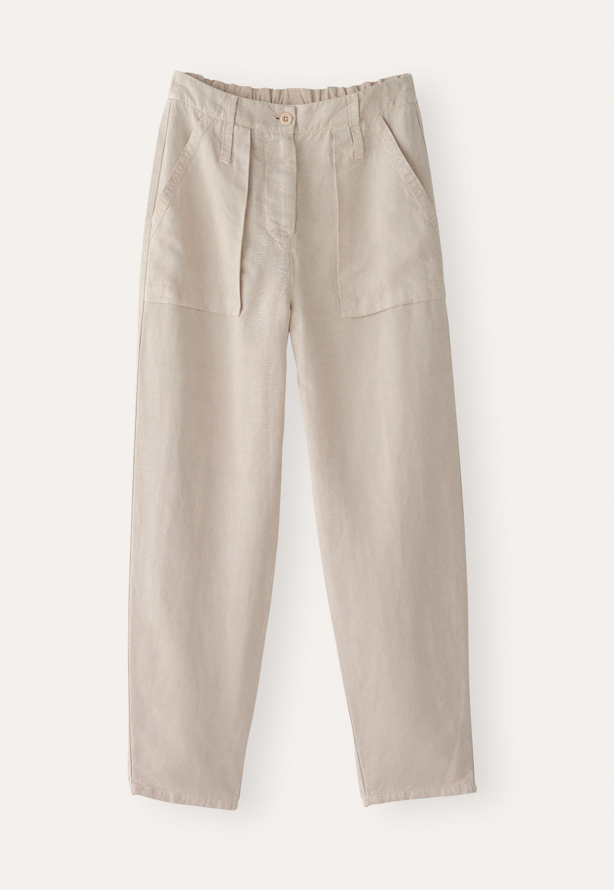 Tapered leg trousers