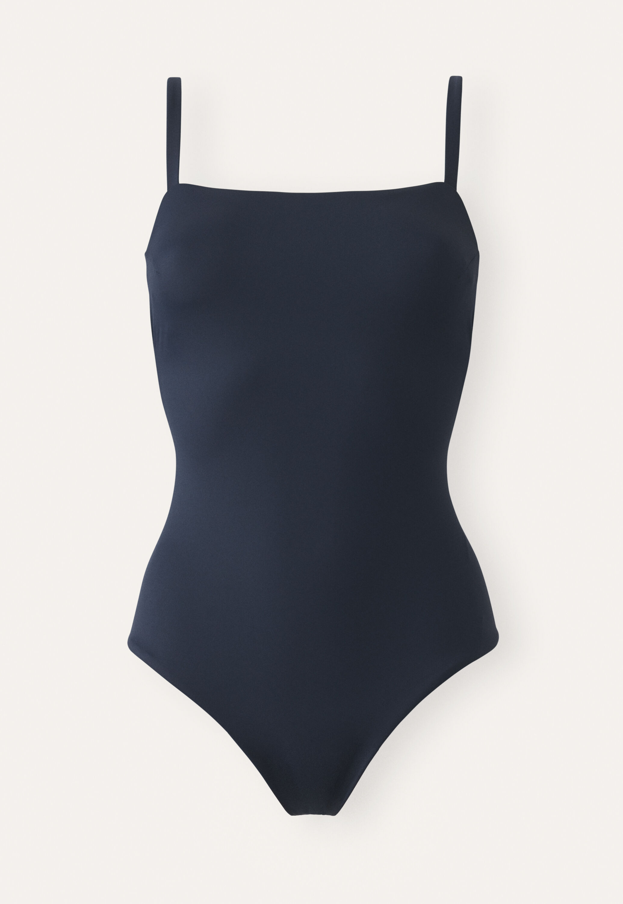 Square-neck swimsuit, Petrol blue, large