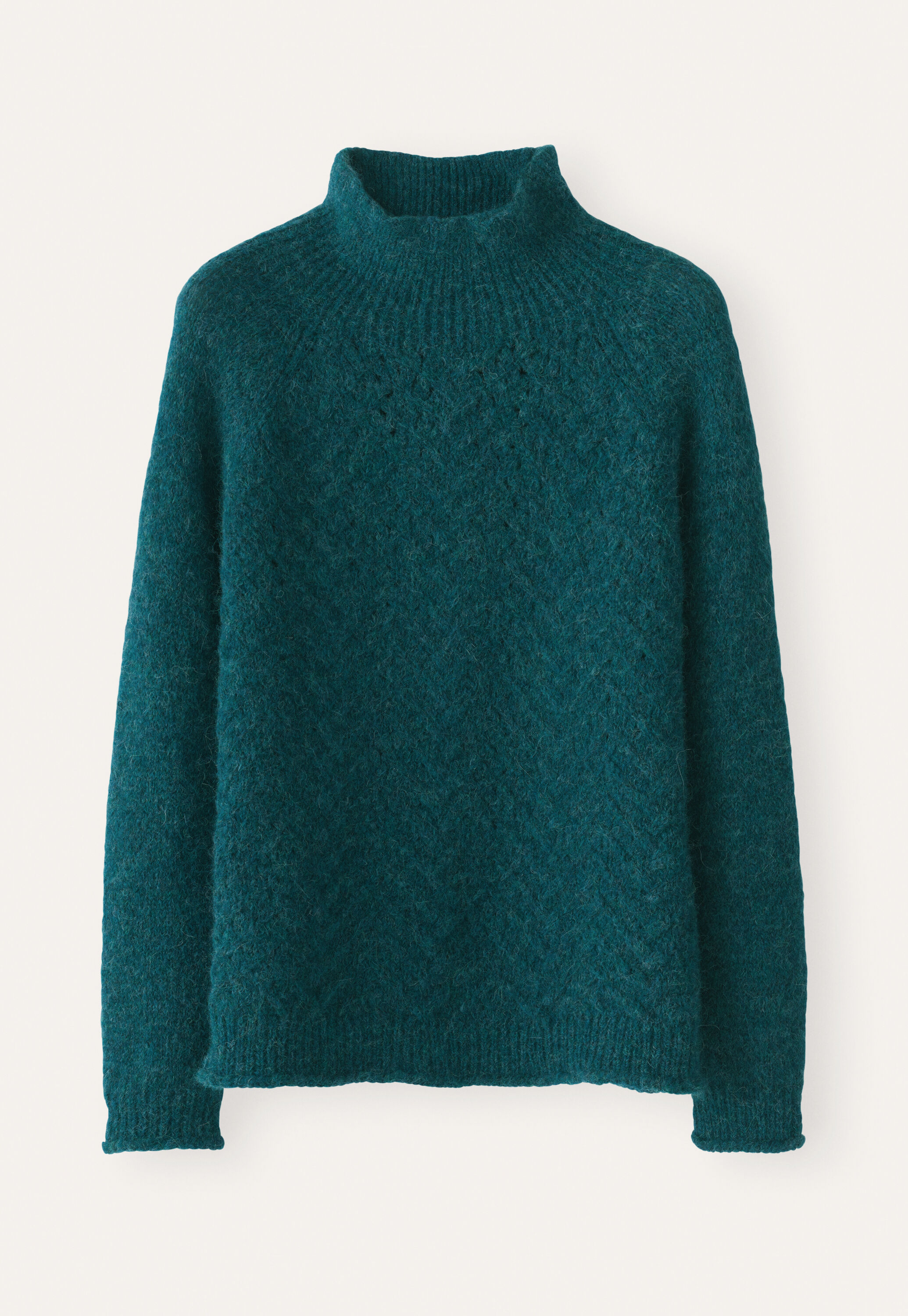 Cable-stitch sweater