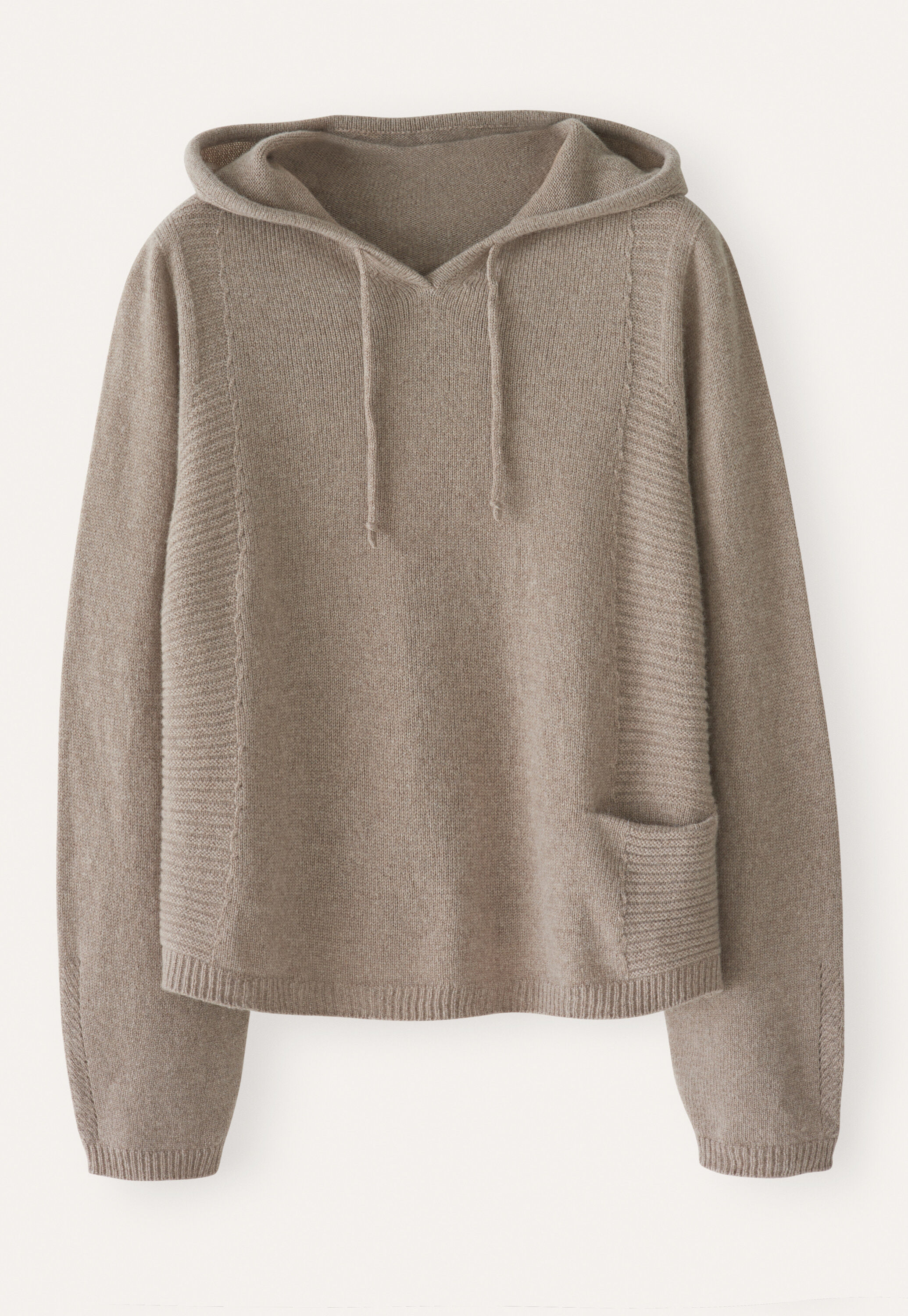 Knitted hoodie