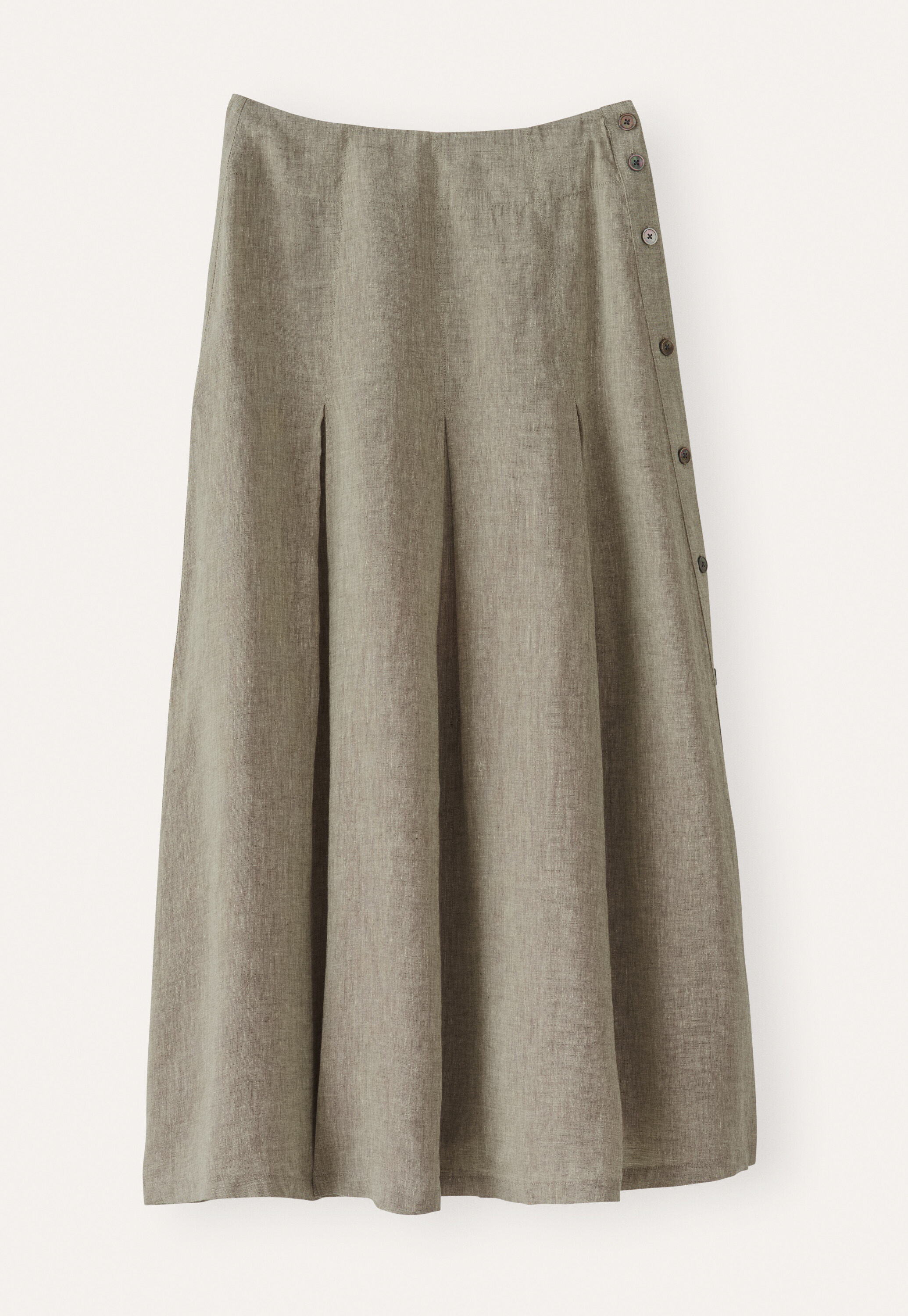 Long pleated skirt
