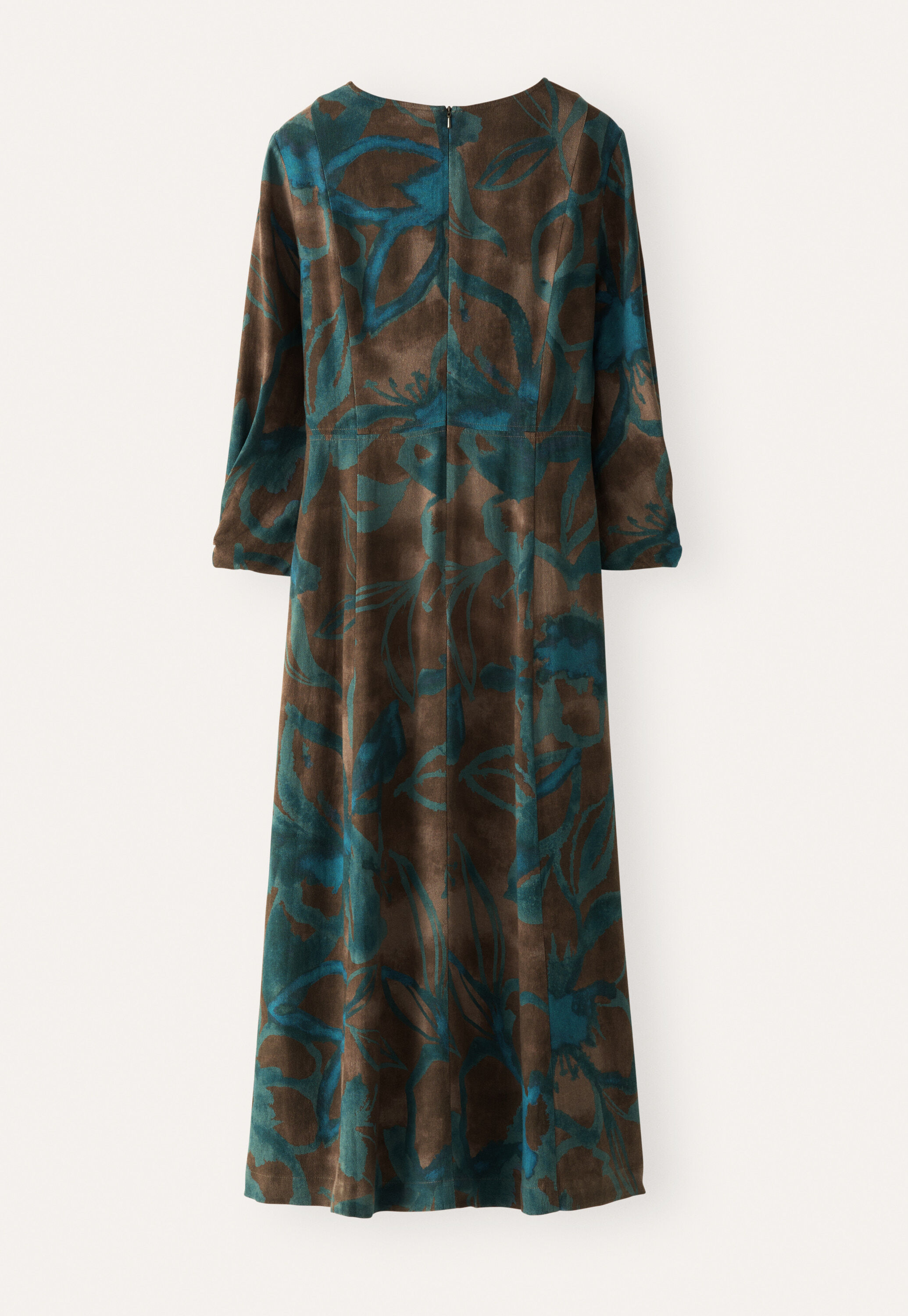 Printed v-neck dress