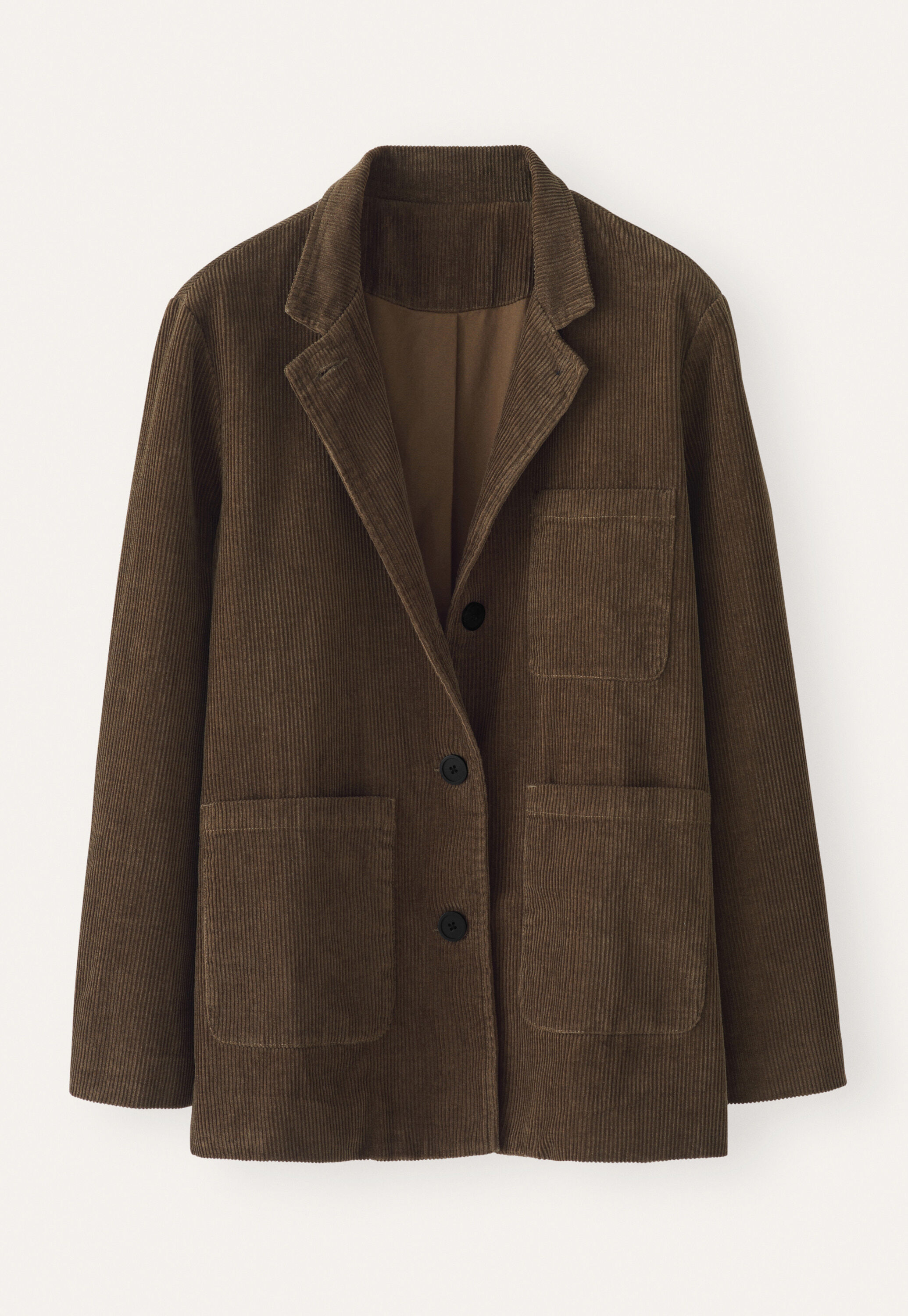 Cord patch-pocket jacket
