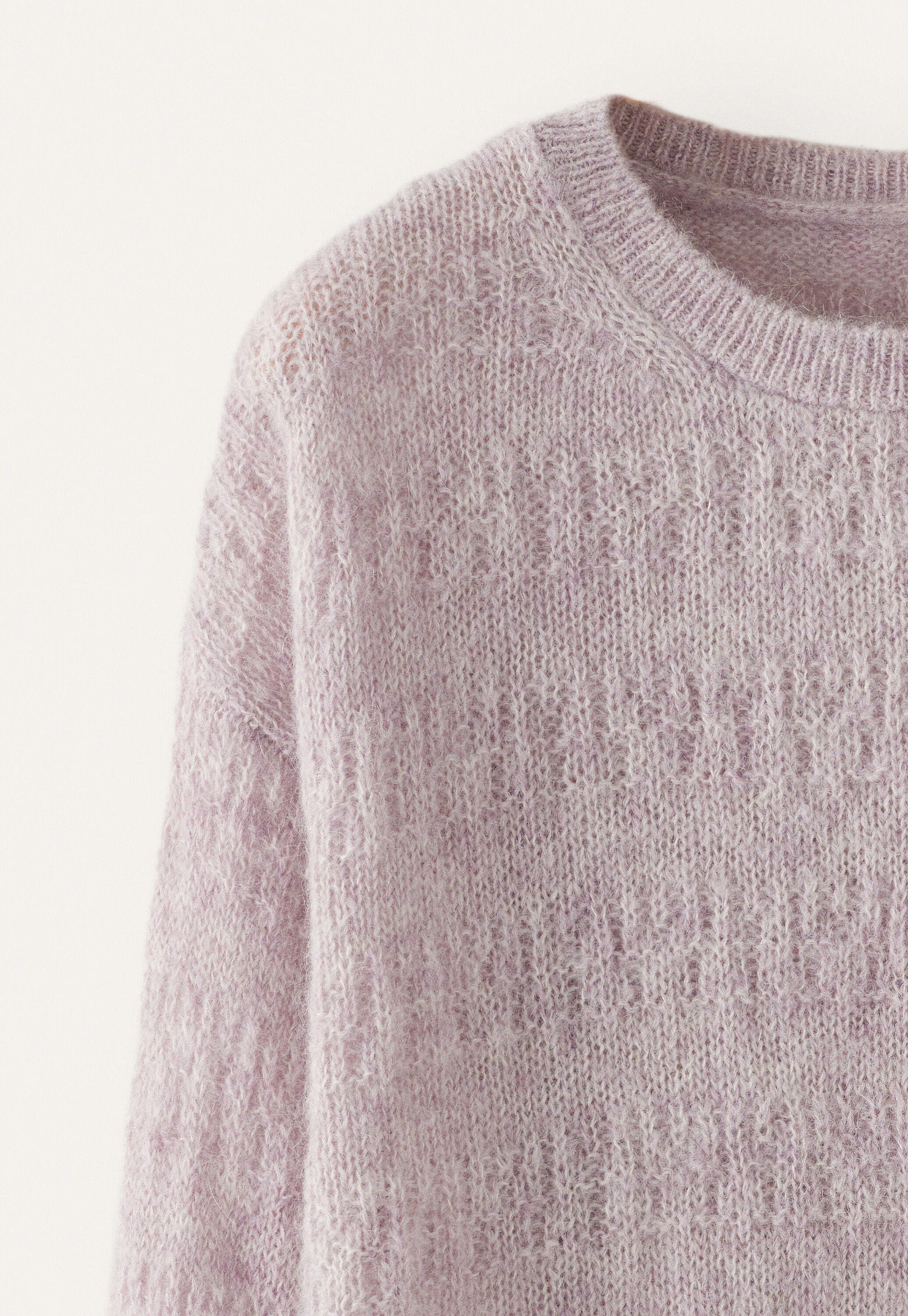 Textured striped sweater