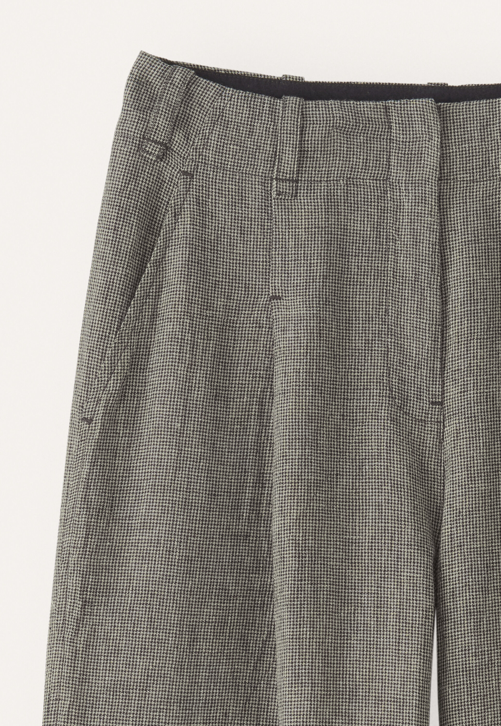 Pleat-front trousers
