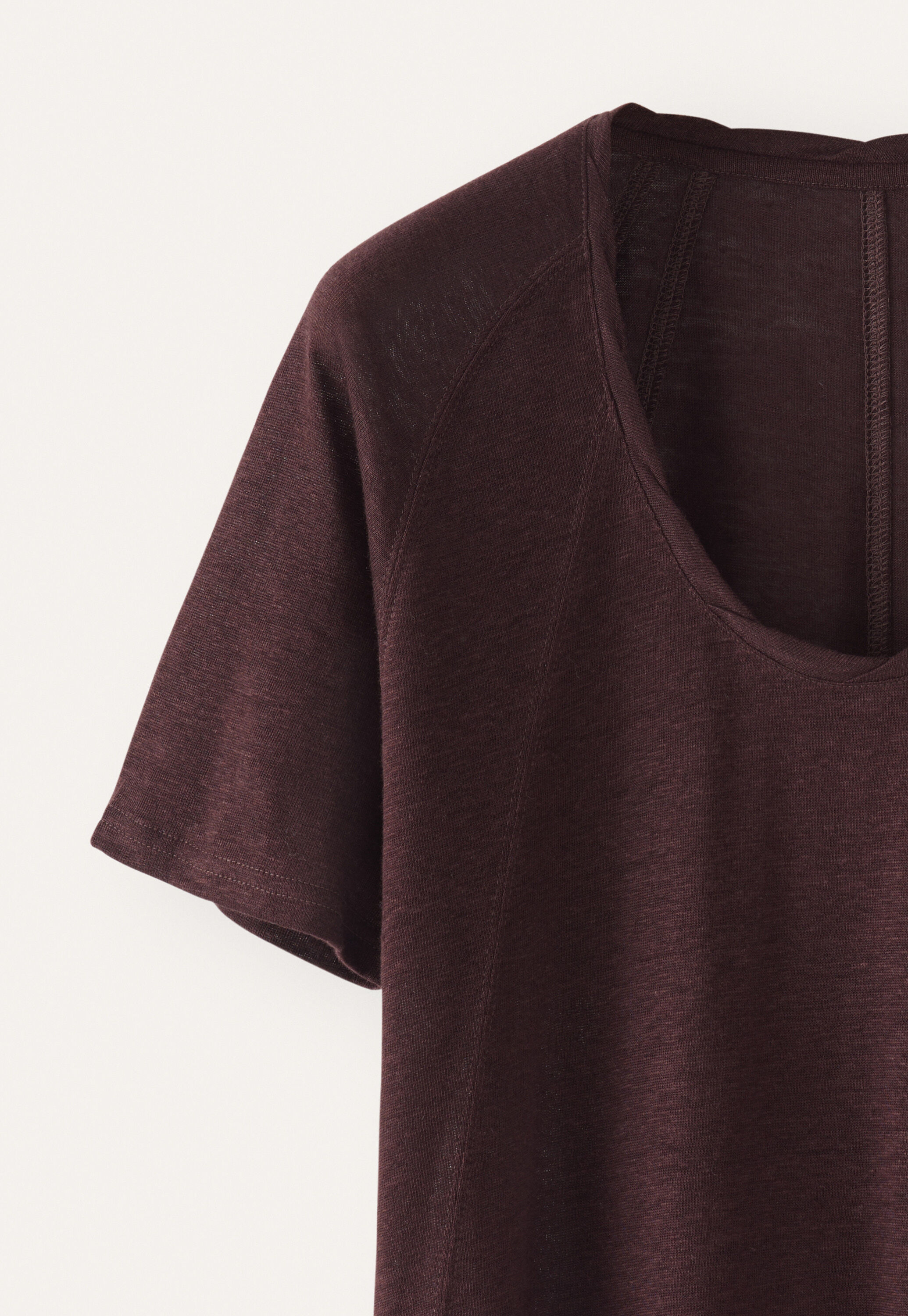 Scoop-neck T-shirt