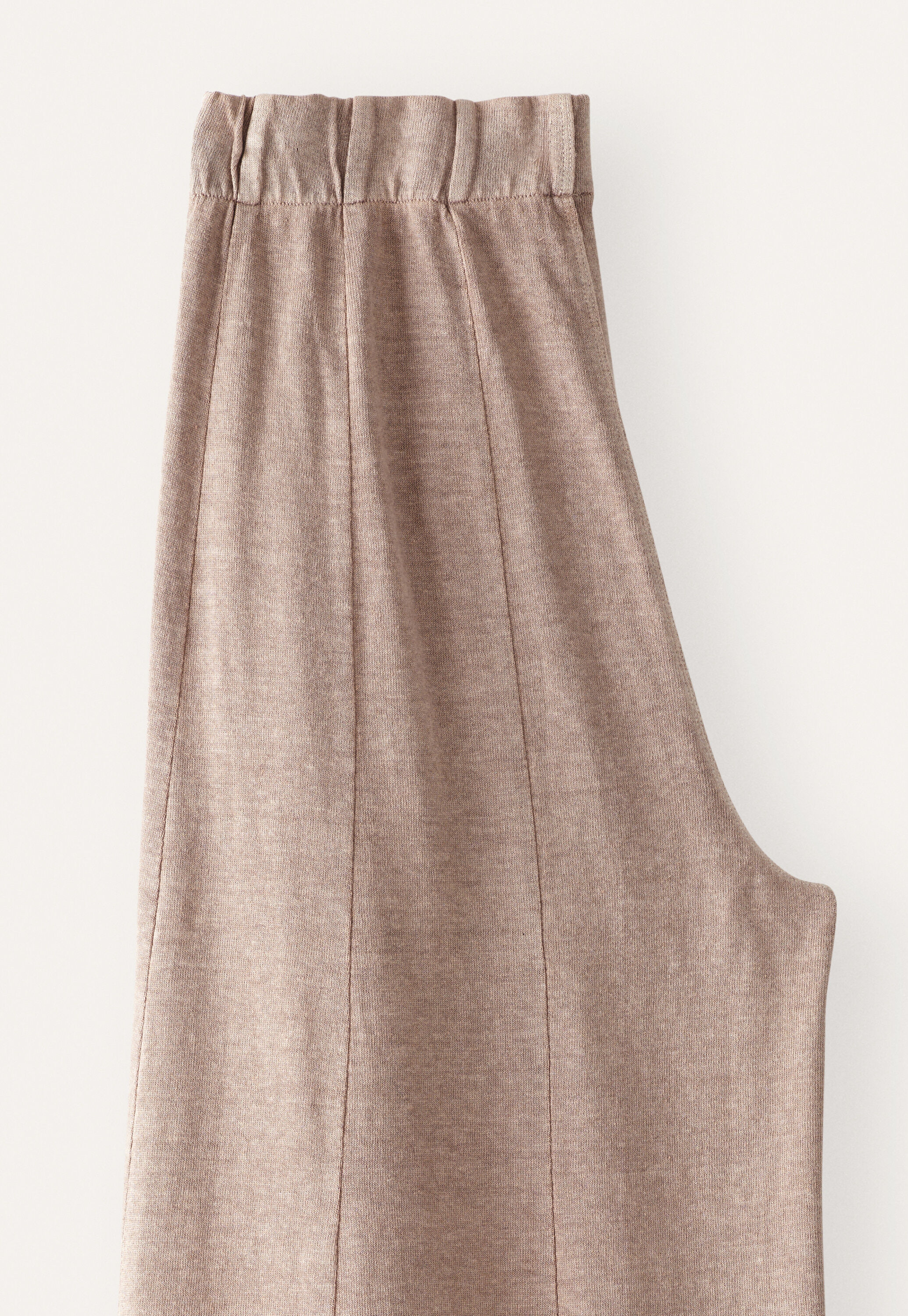 Wide-leg jersey trousers