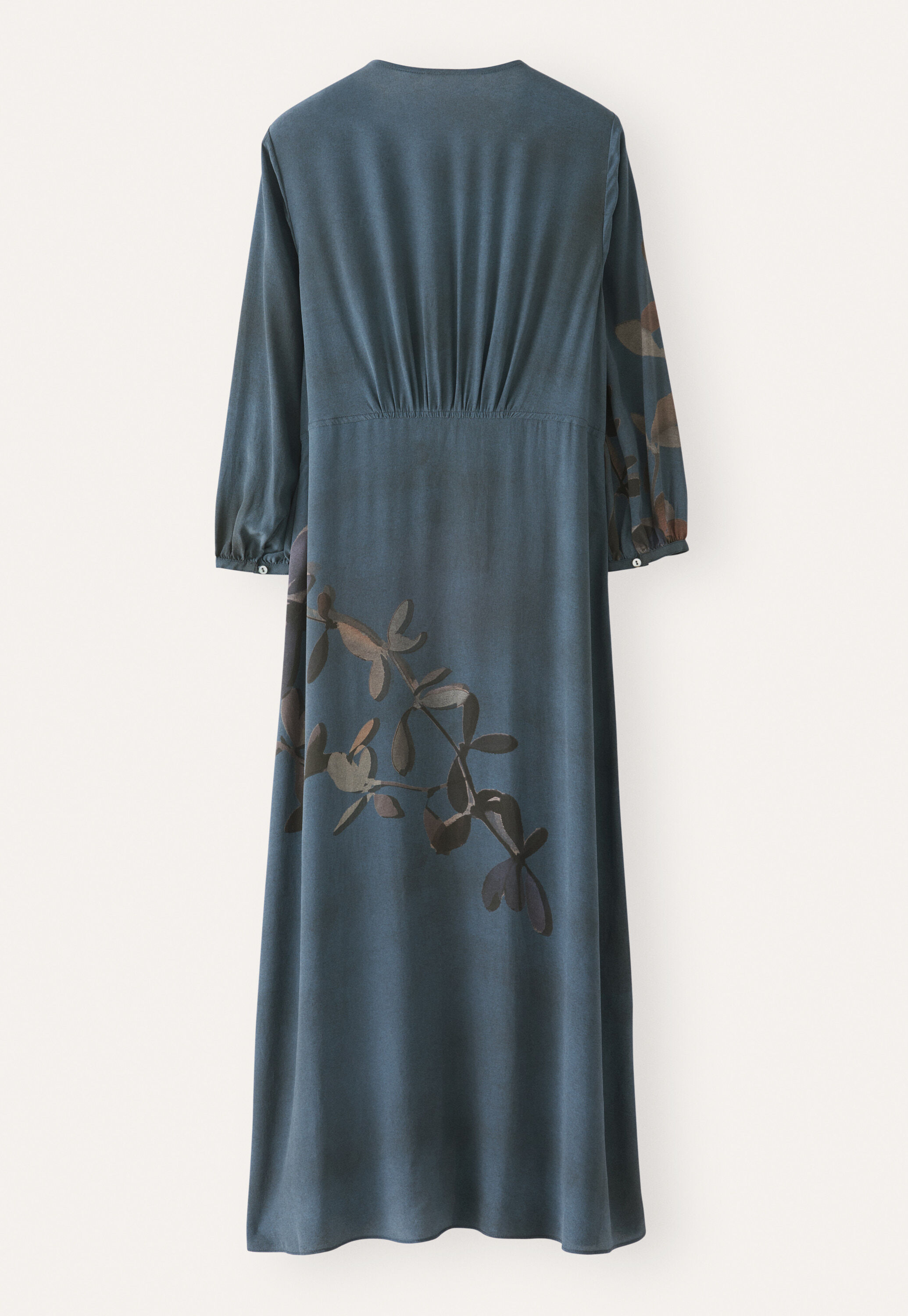 Printed button-through dress
