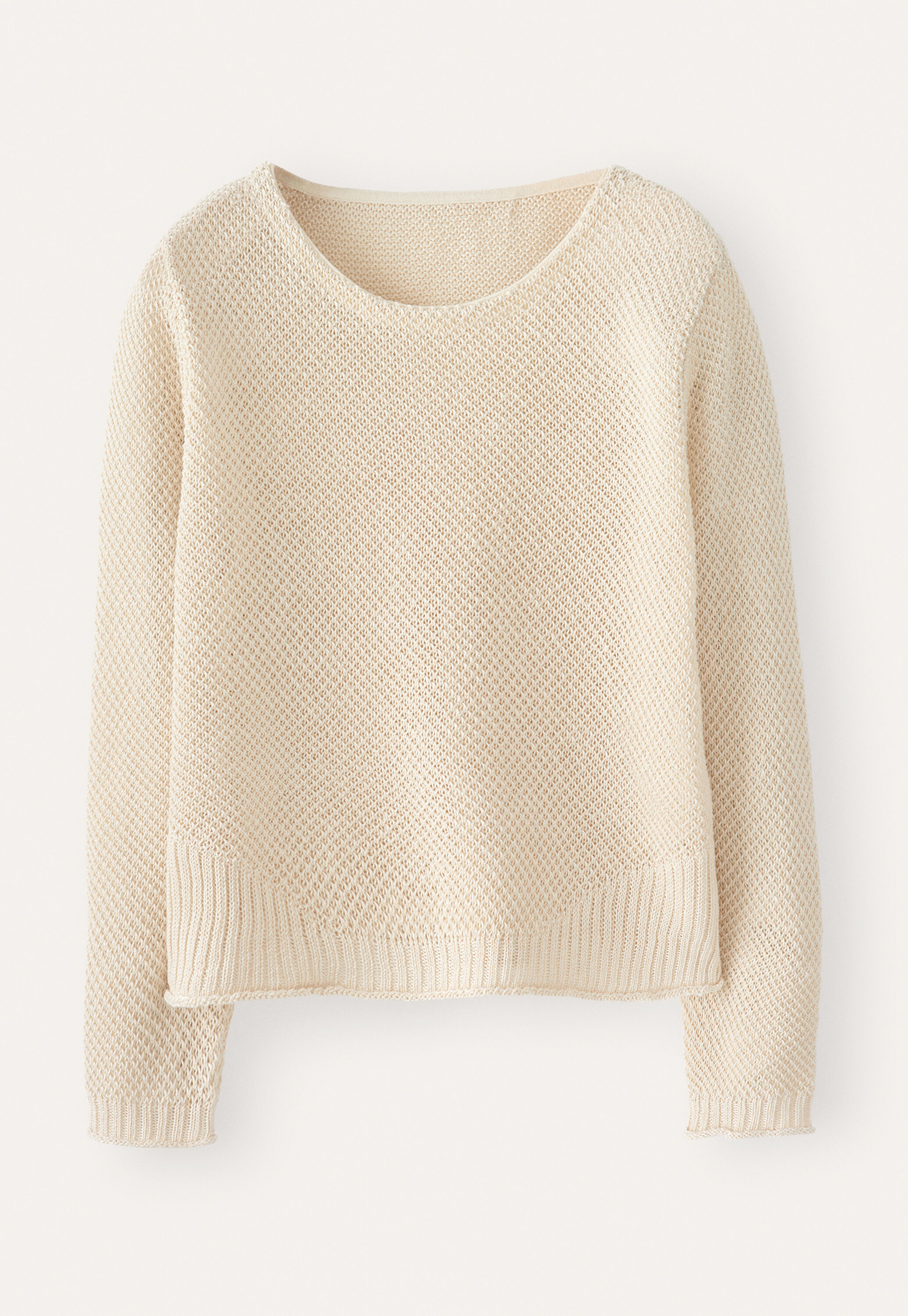 Moss-stitch sweater