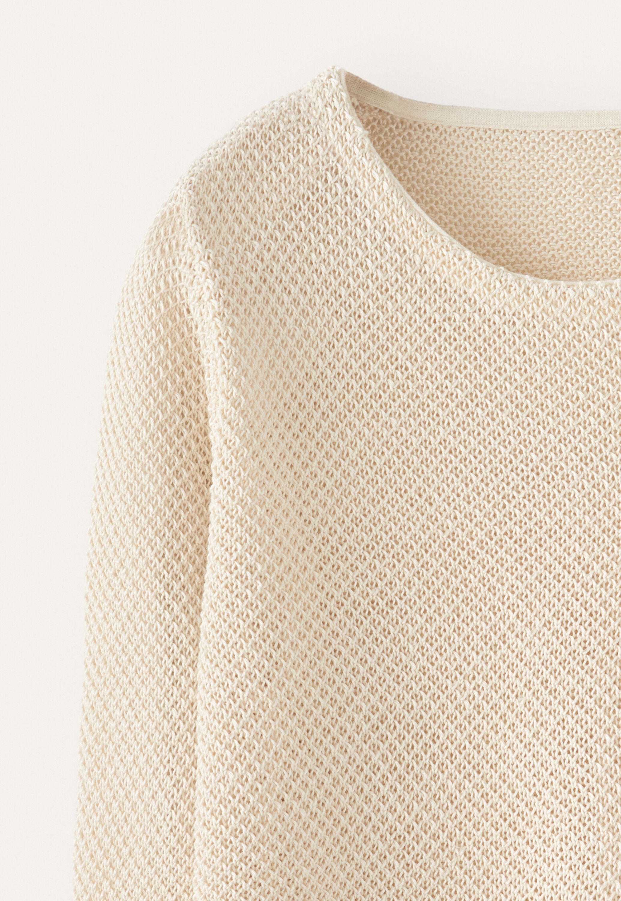 Moss-stitch sweater