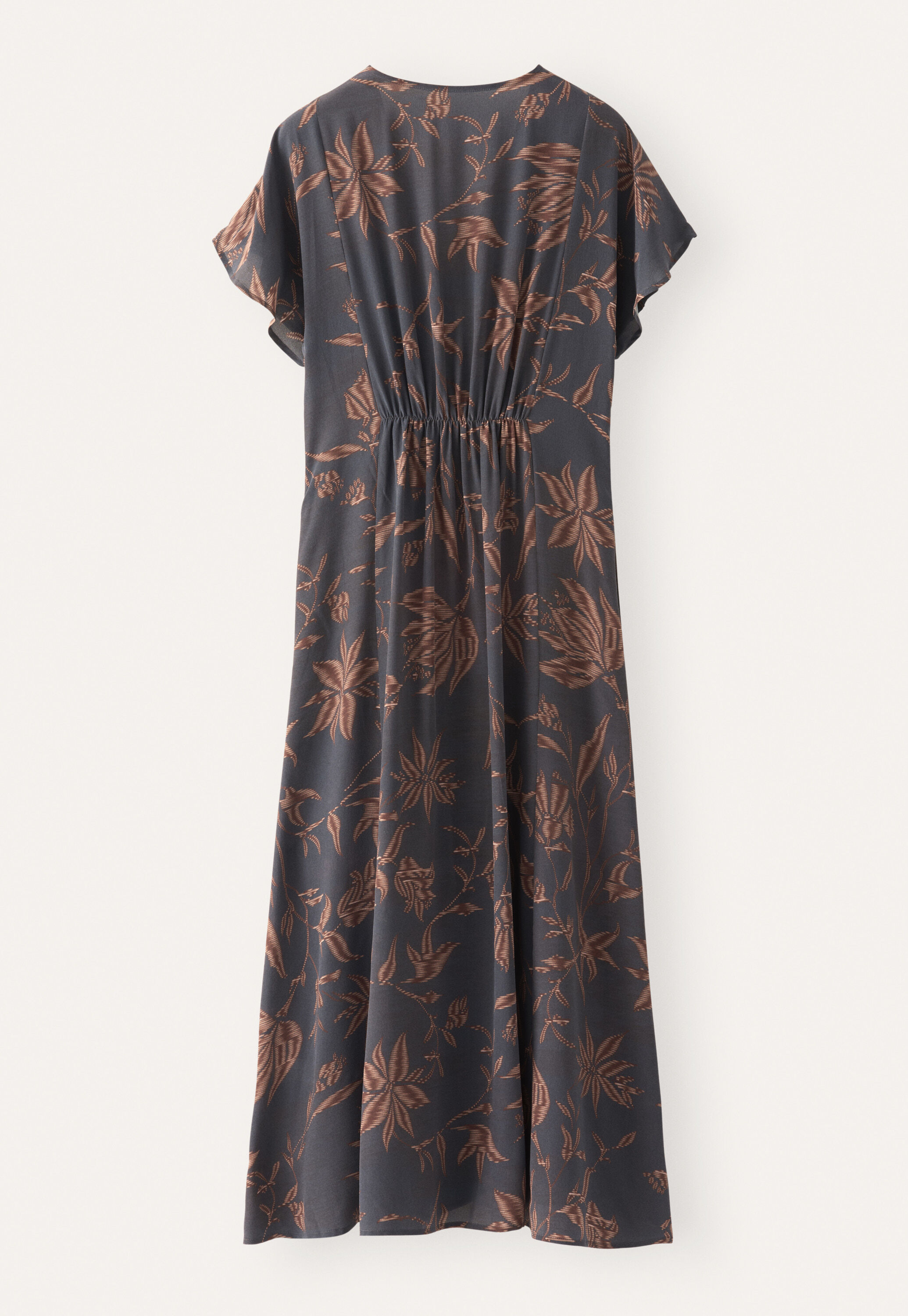 Printed v-neck dress