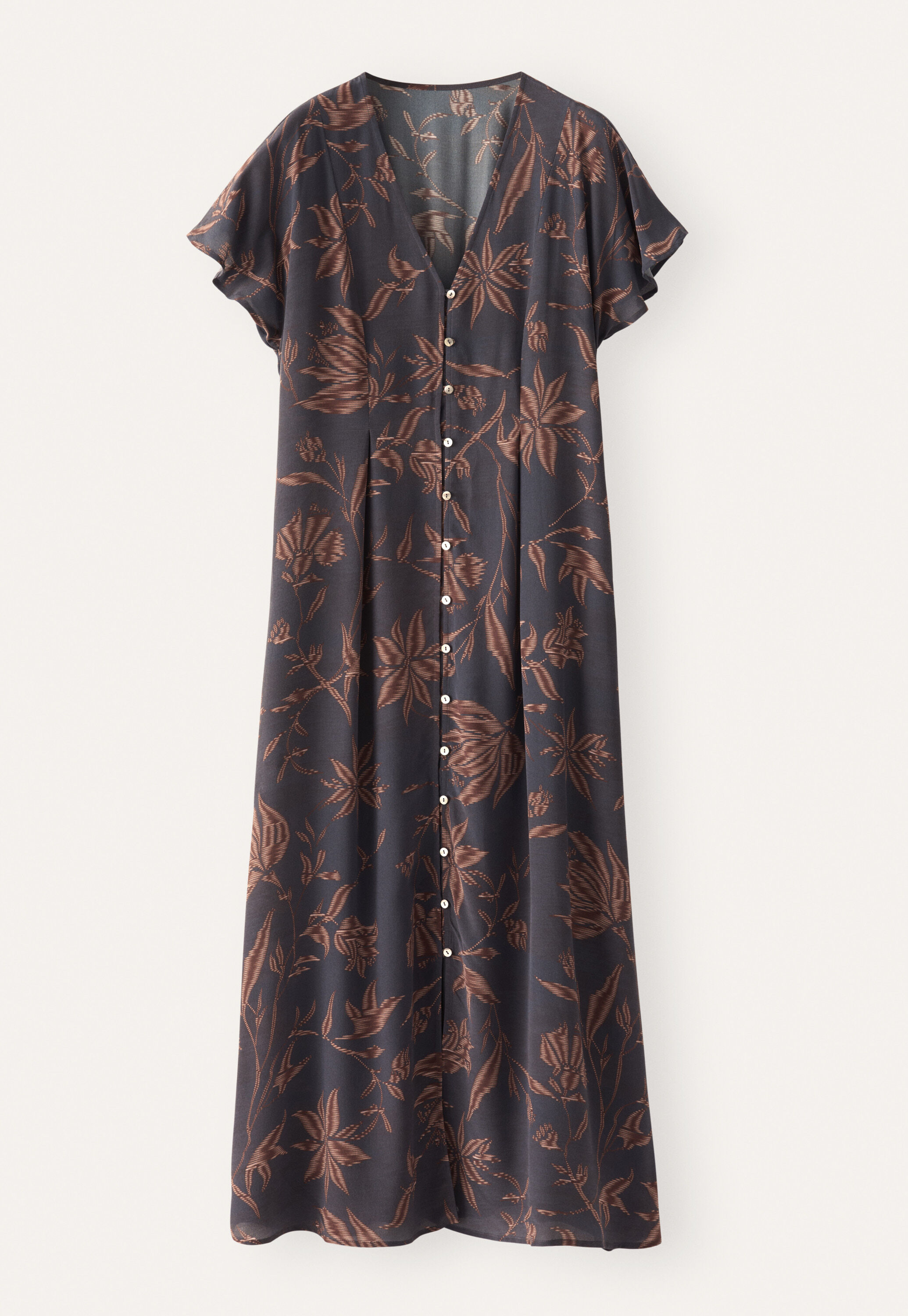 Printed v-neck dress